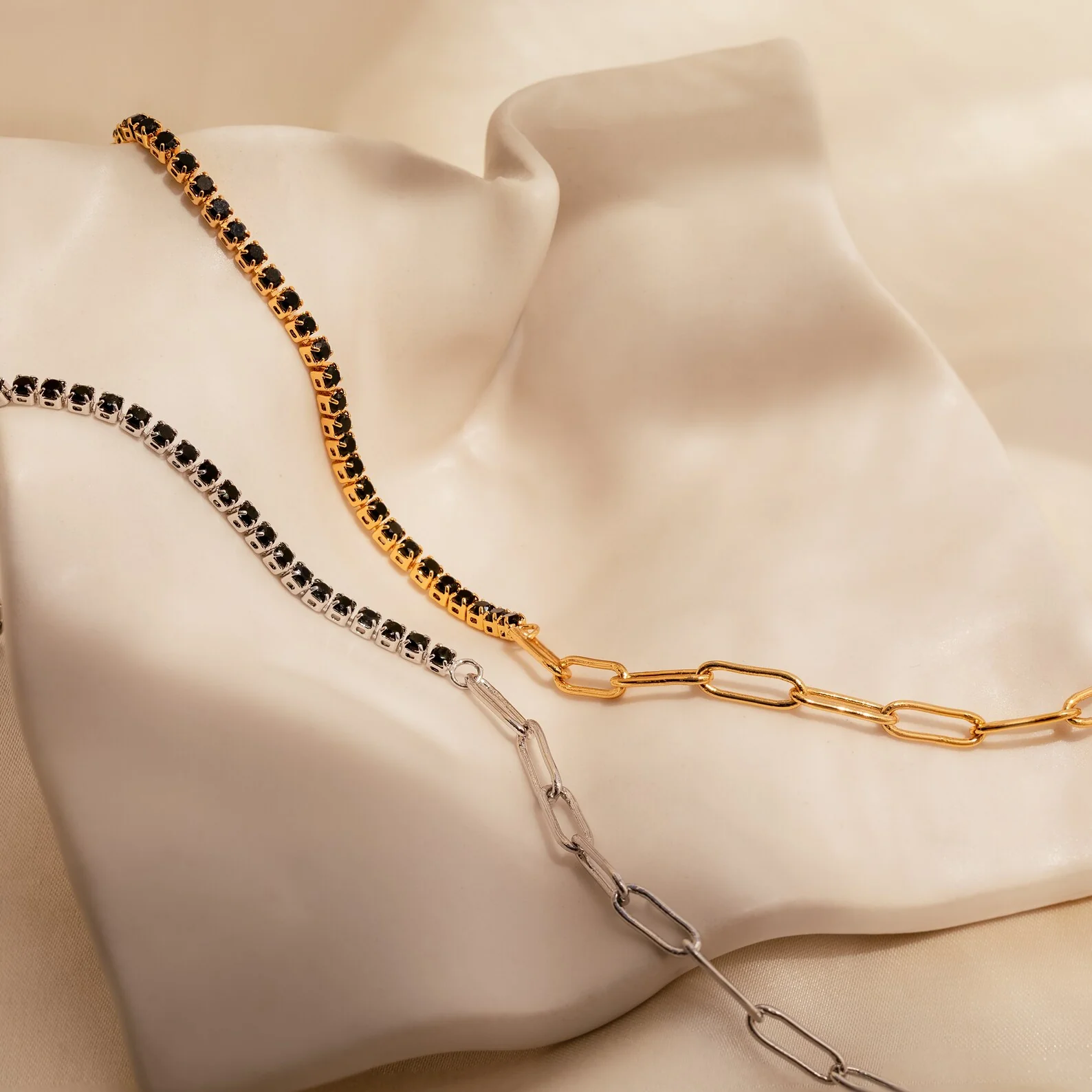 Black Diamond Tennis Bracelet - Image 3