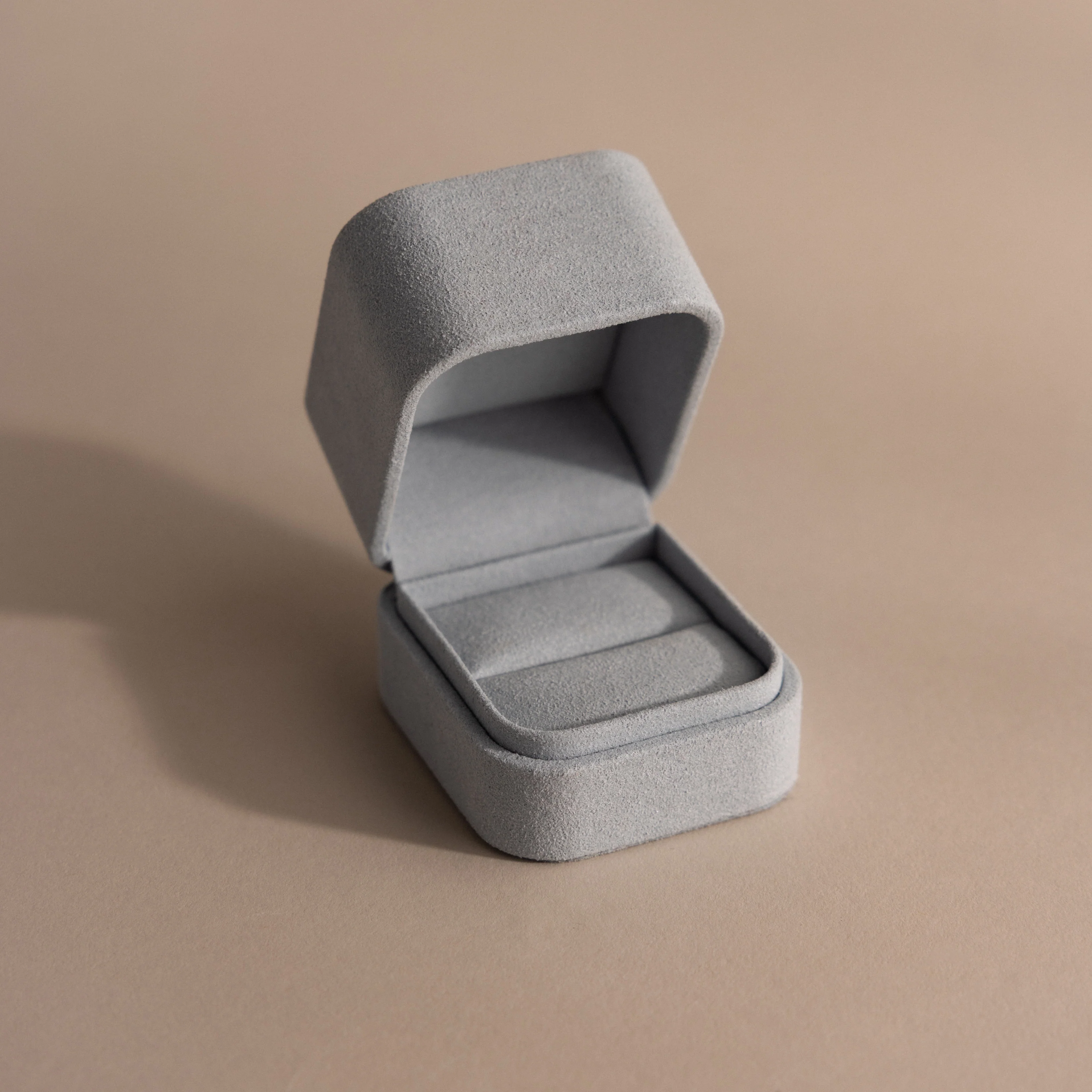 Blue Suede Ring Box - Image 3