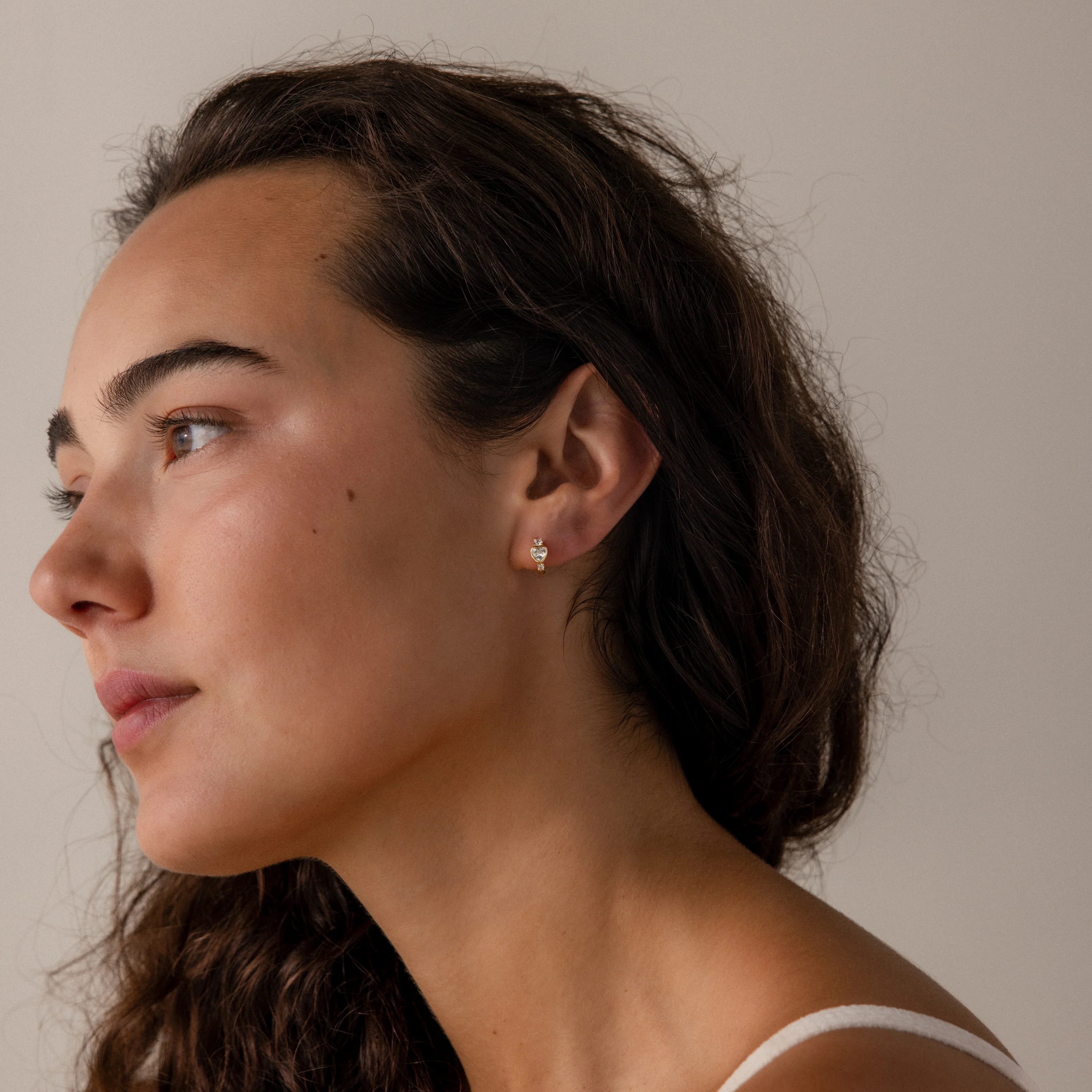 Ruby Heart Hoops - Image 4