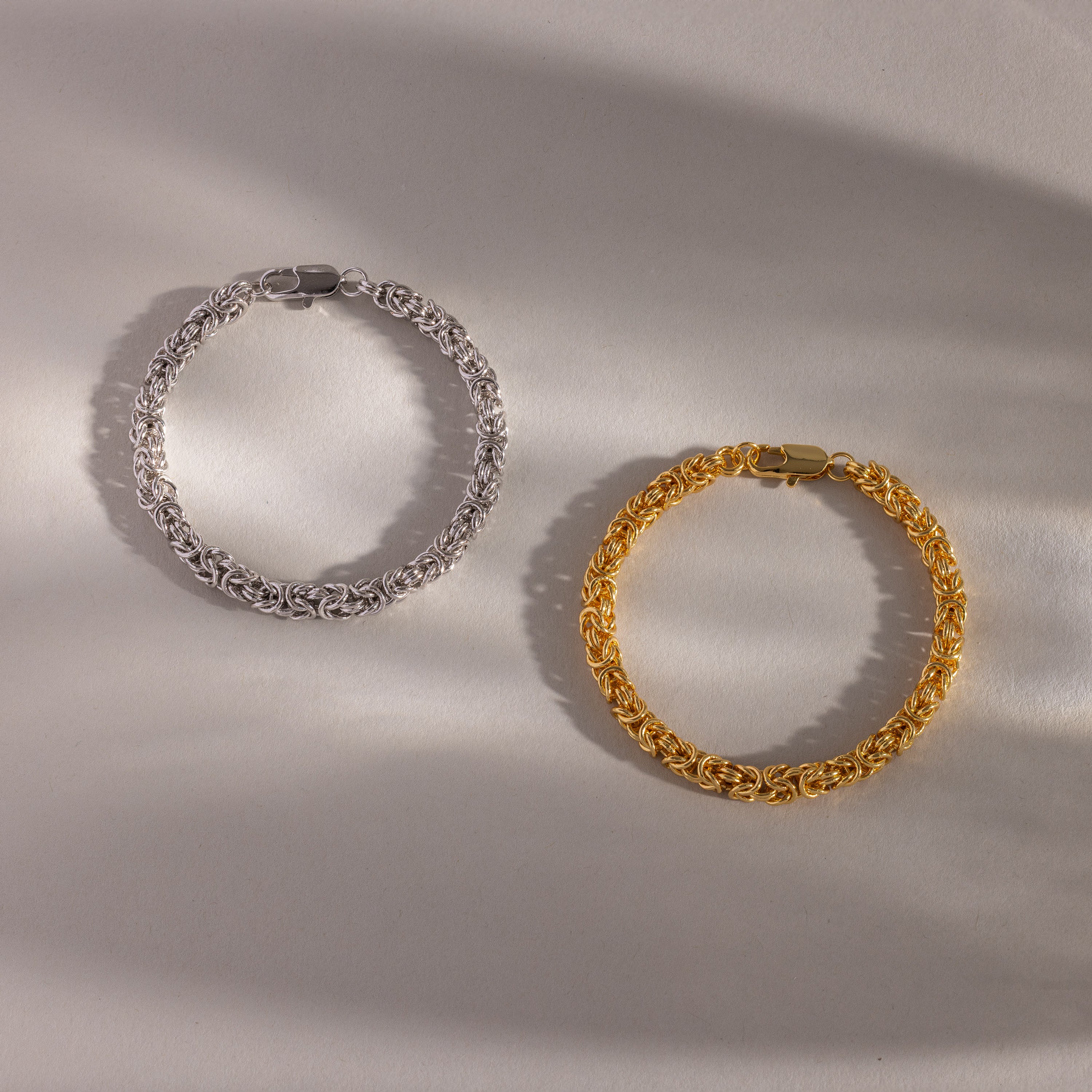 Bold Byzantine Bracelet in Silver - Image 7