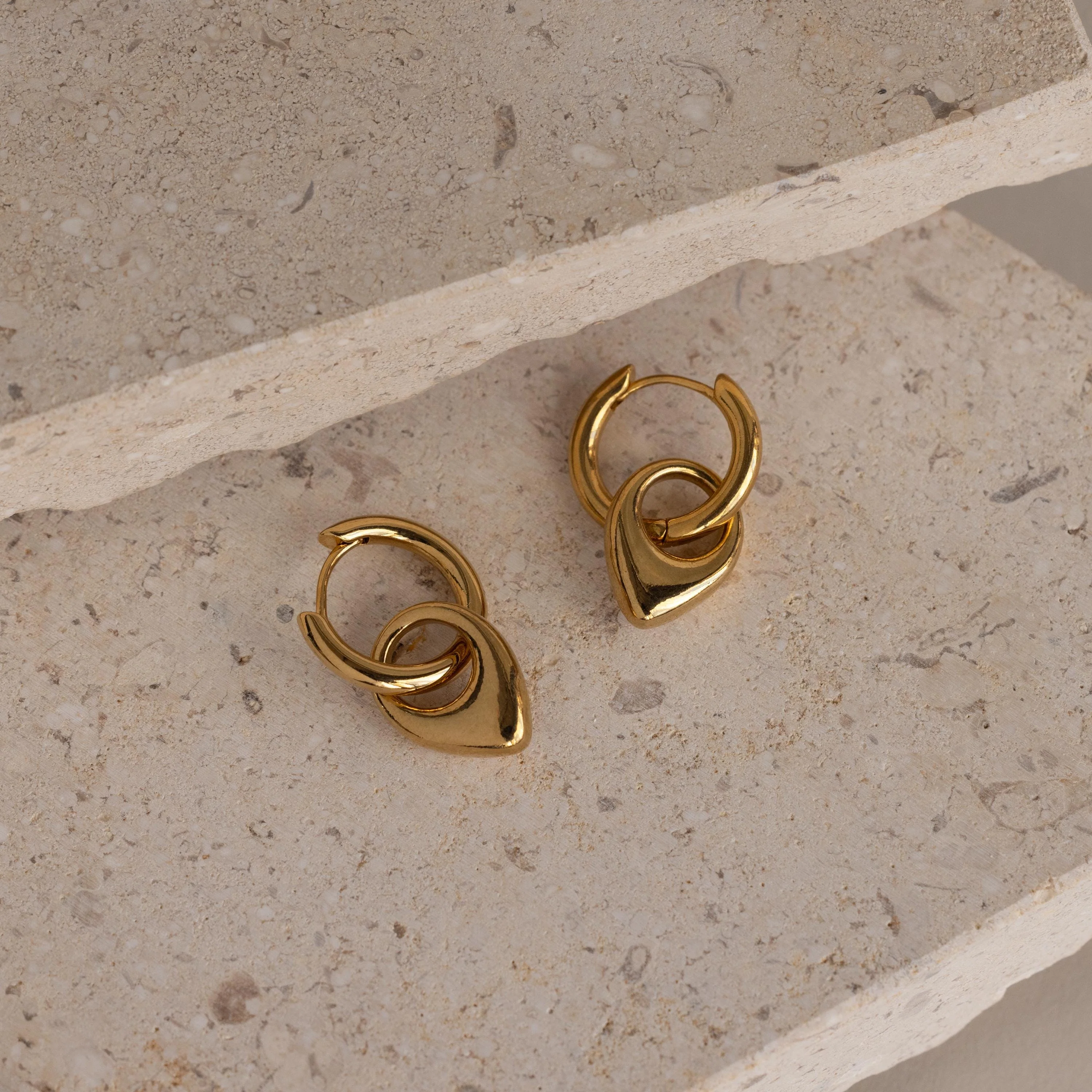 Bold Teardrop Hoops - Image 2