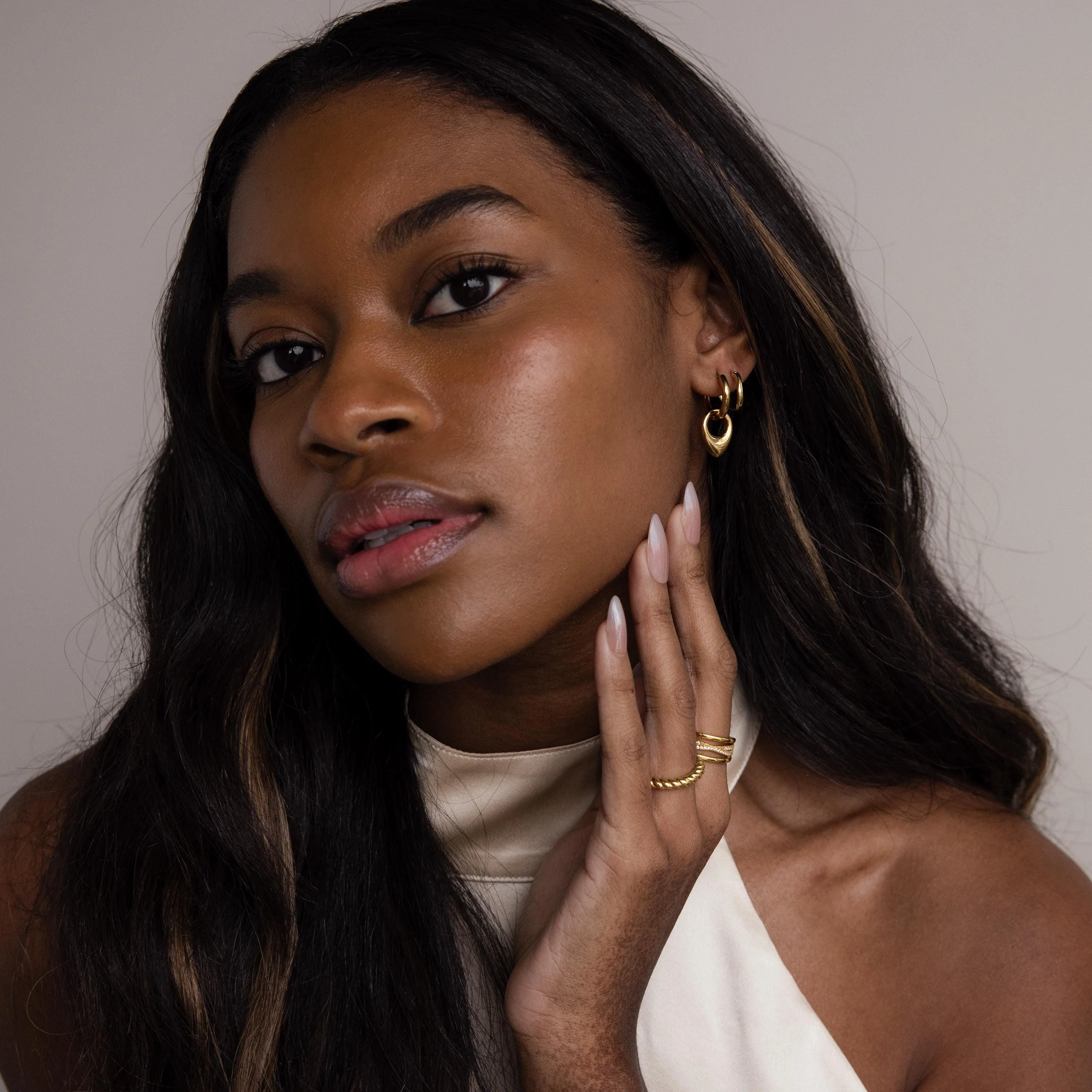 Bold Teardrop Hoops - Image 6