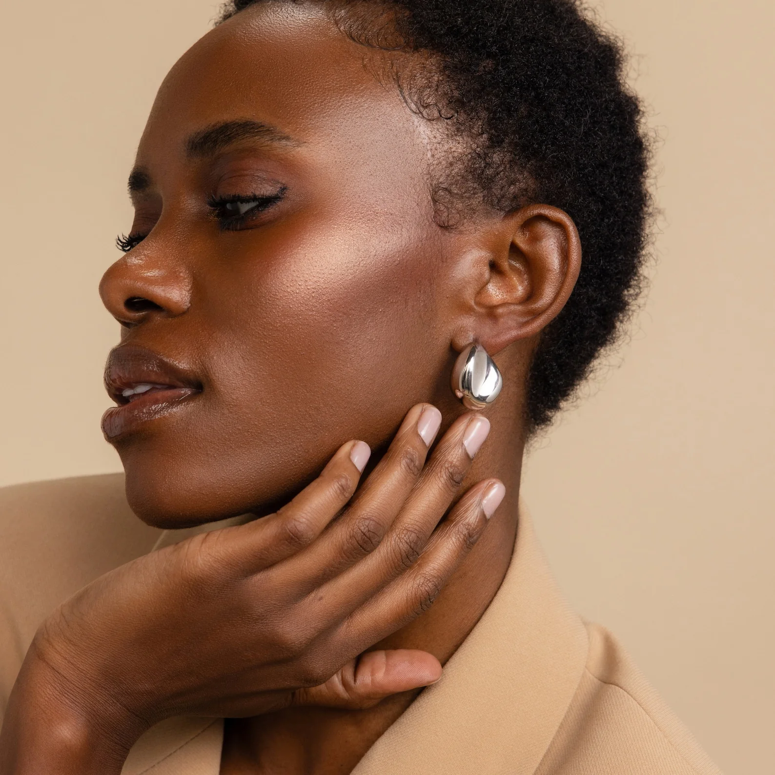 Bold Teardrop Studs - Image 4