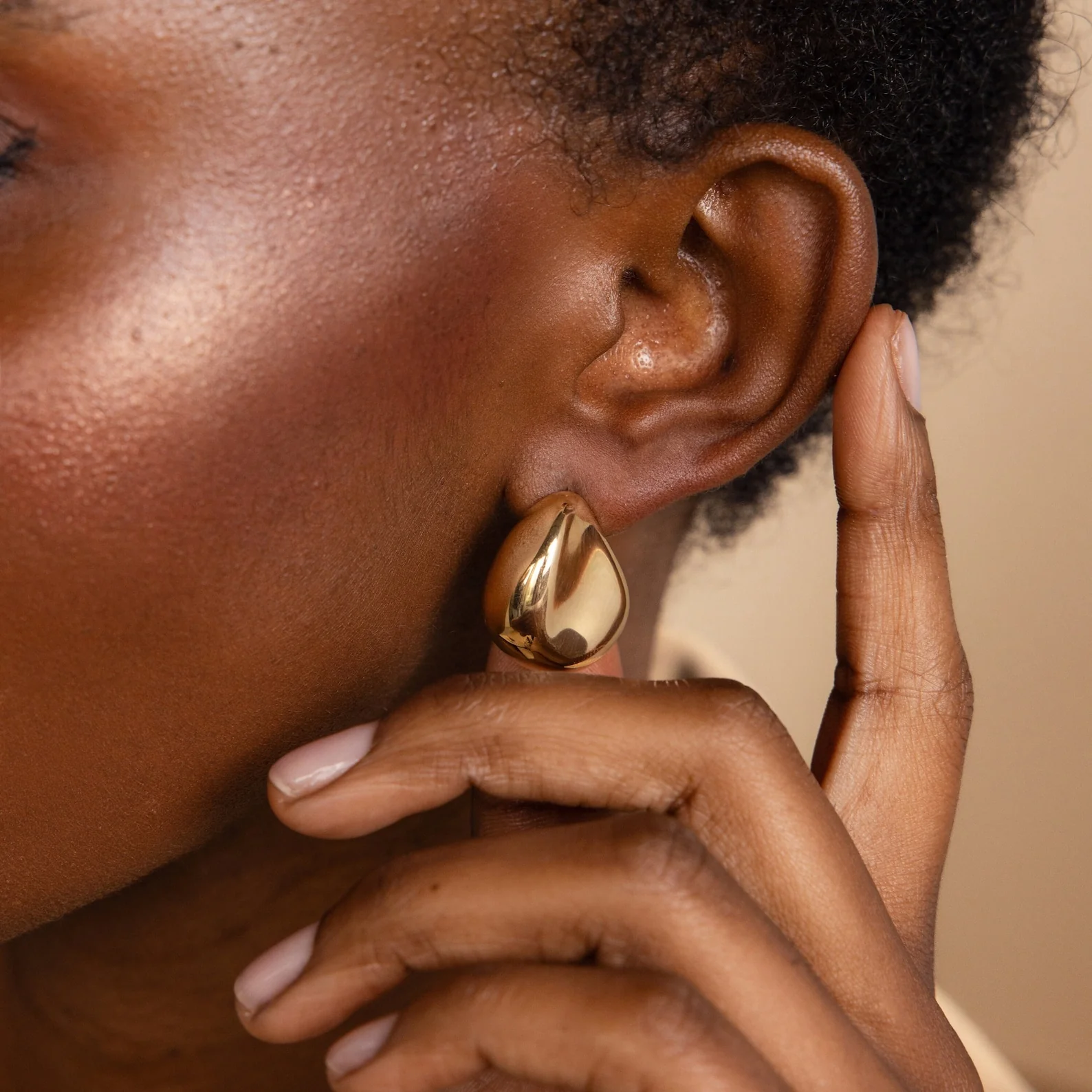 Bold Teardrop Studs - Image 8