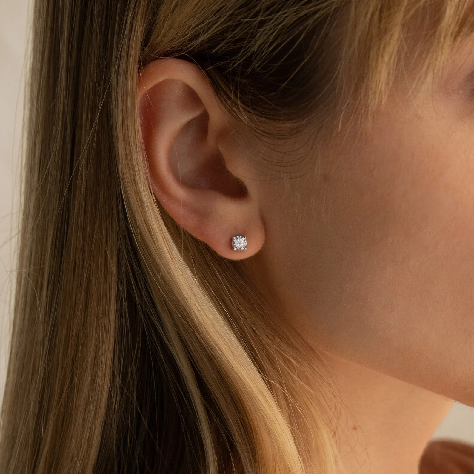 Booker Large Diamond Studs - Image 3