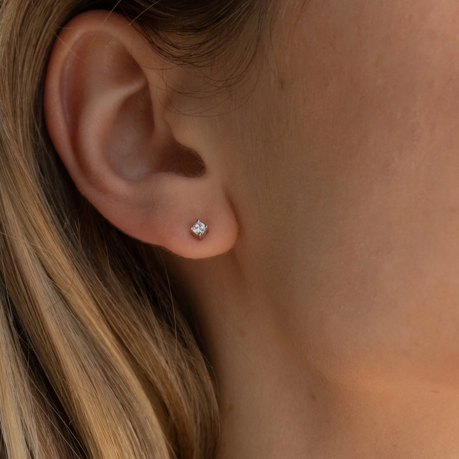 Booker Tiny Diamond Studs - Image 5