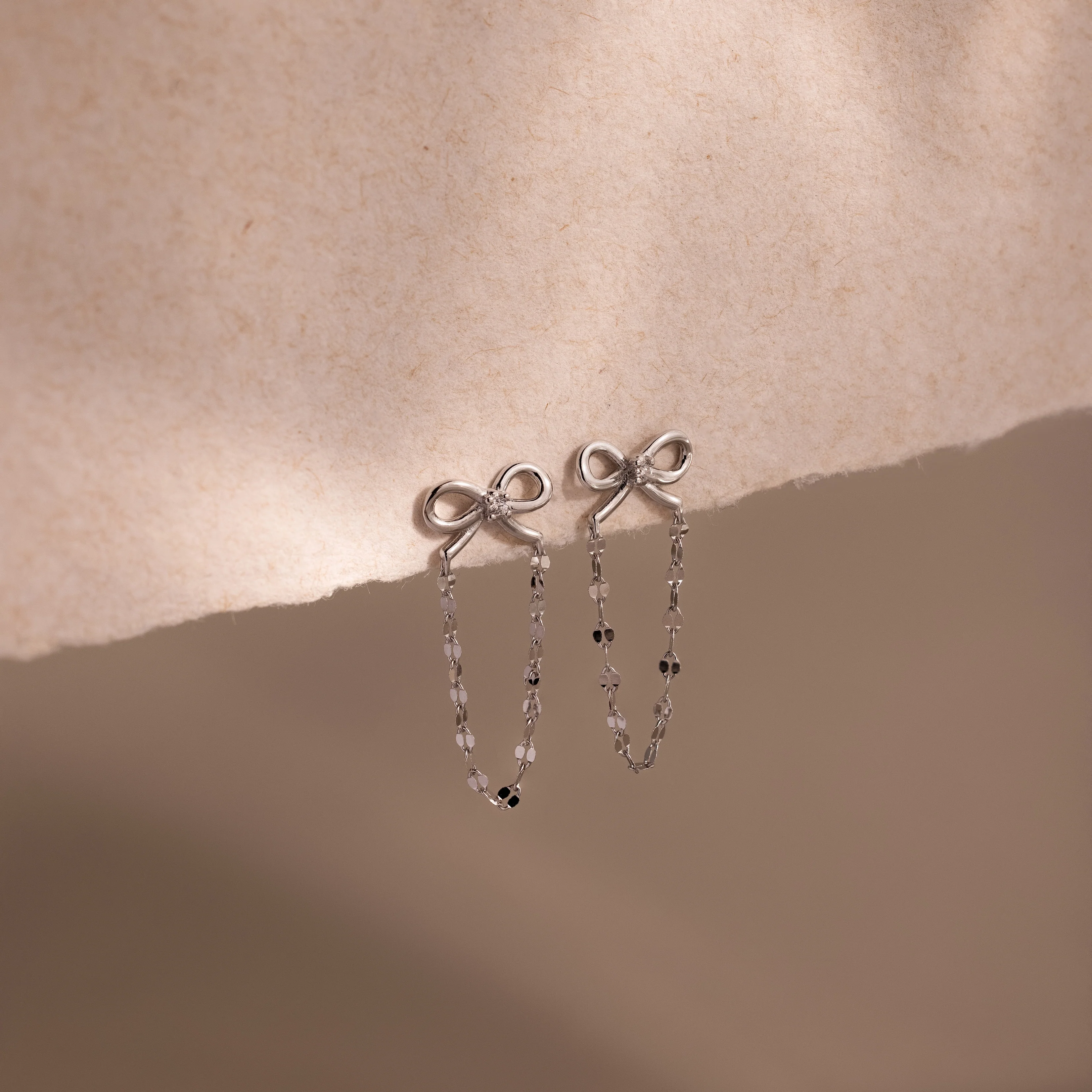 Bow Chain Studs - Image 2
