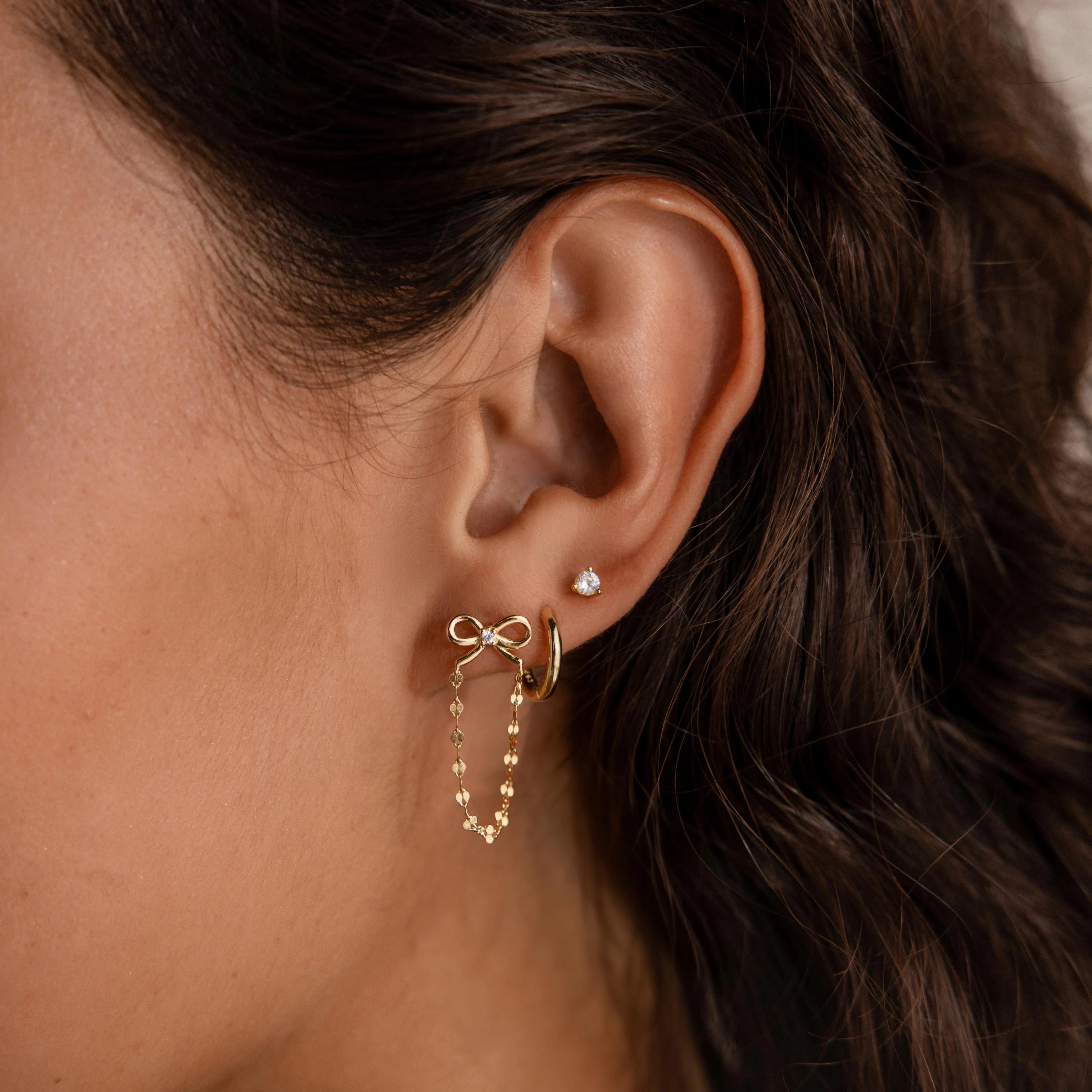 Bow Chain Studs - Image 9