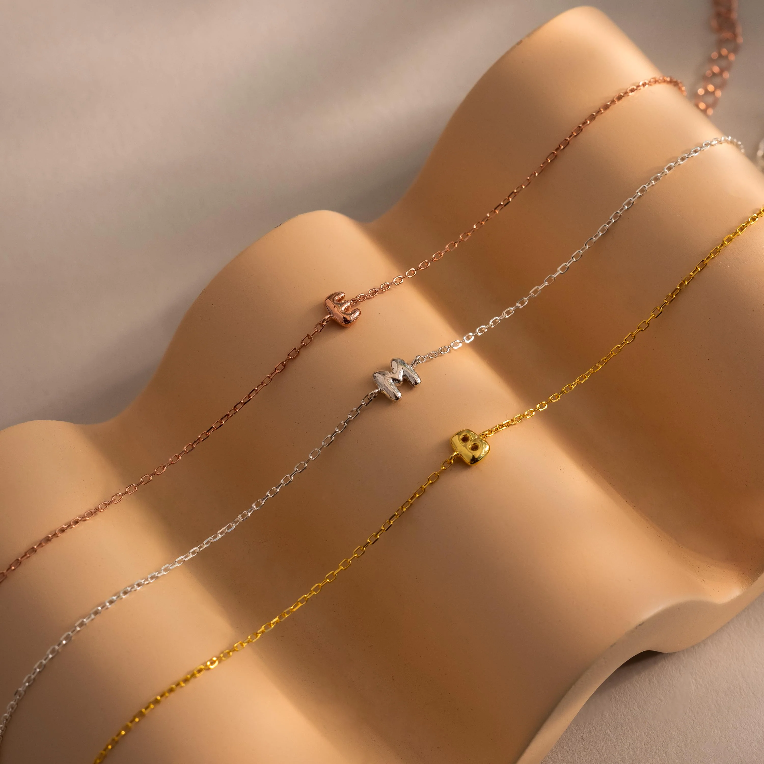 Bubble Initial Bracelet - Image 6