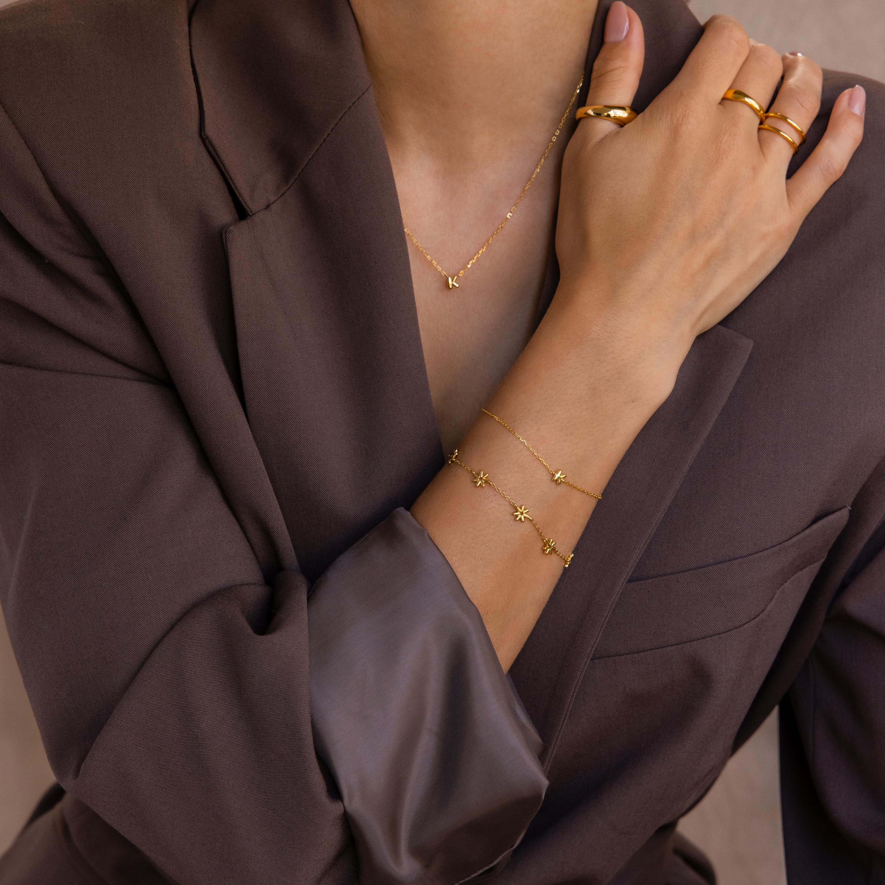 Bubble Initial Bracelet - Image 7