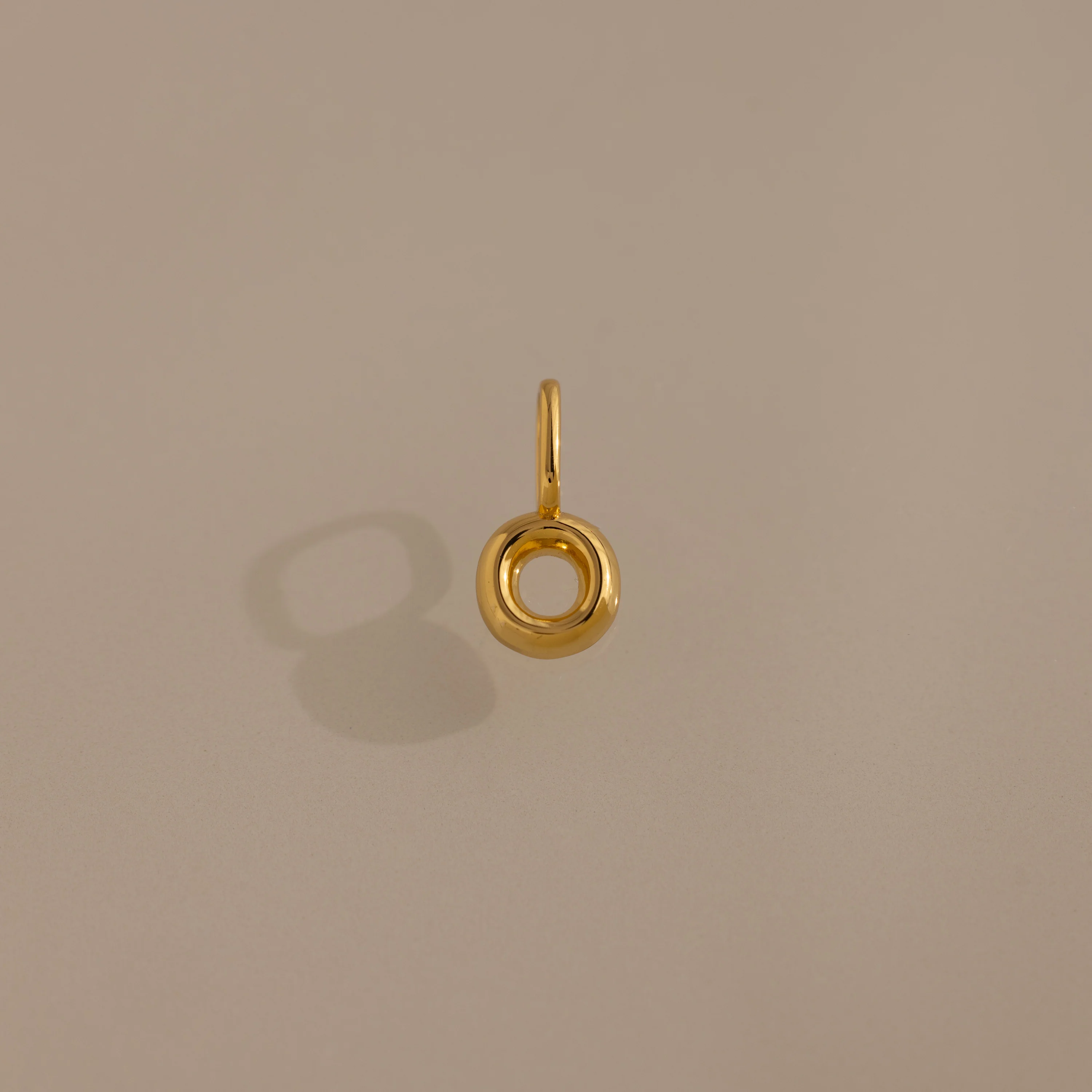 Bubble Letter Charm in 18K Gold - Image 18