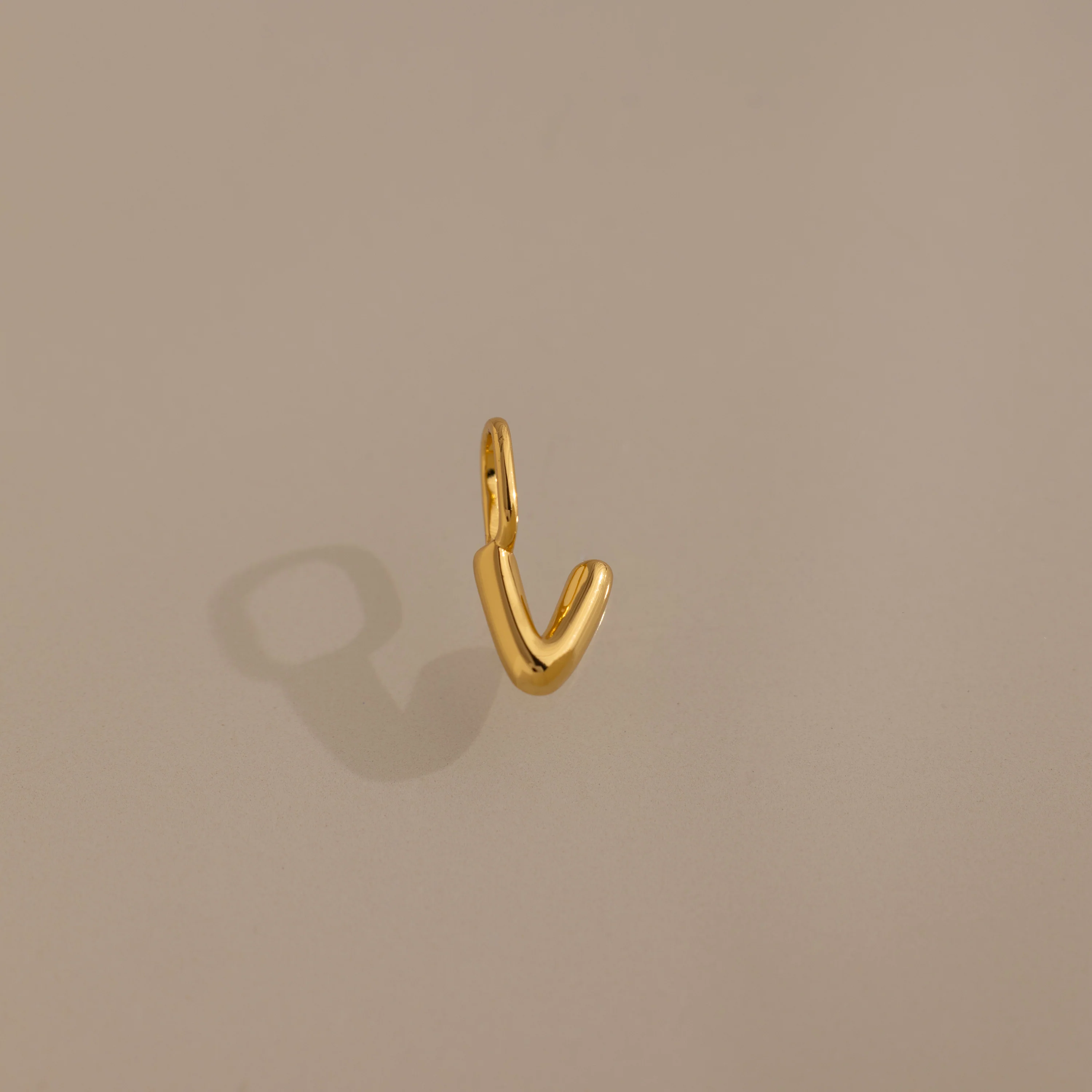 Bubble Letter Charm in 18K Gold - Image 25