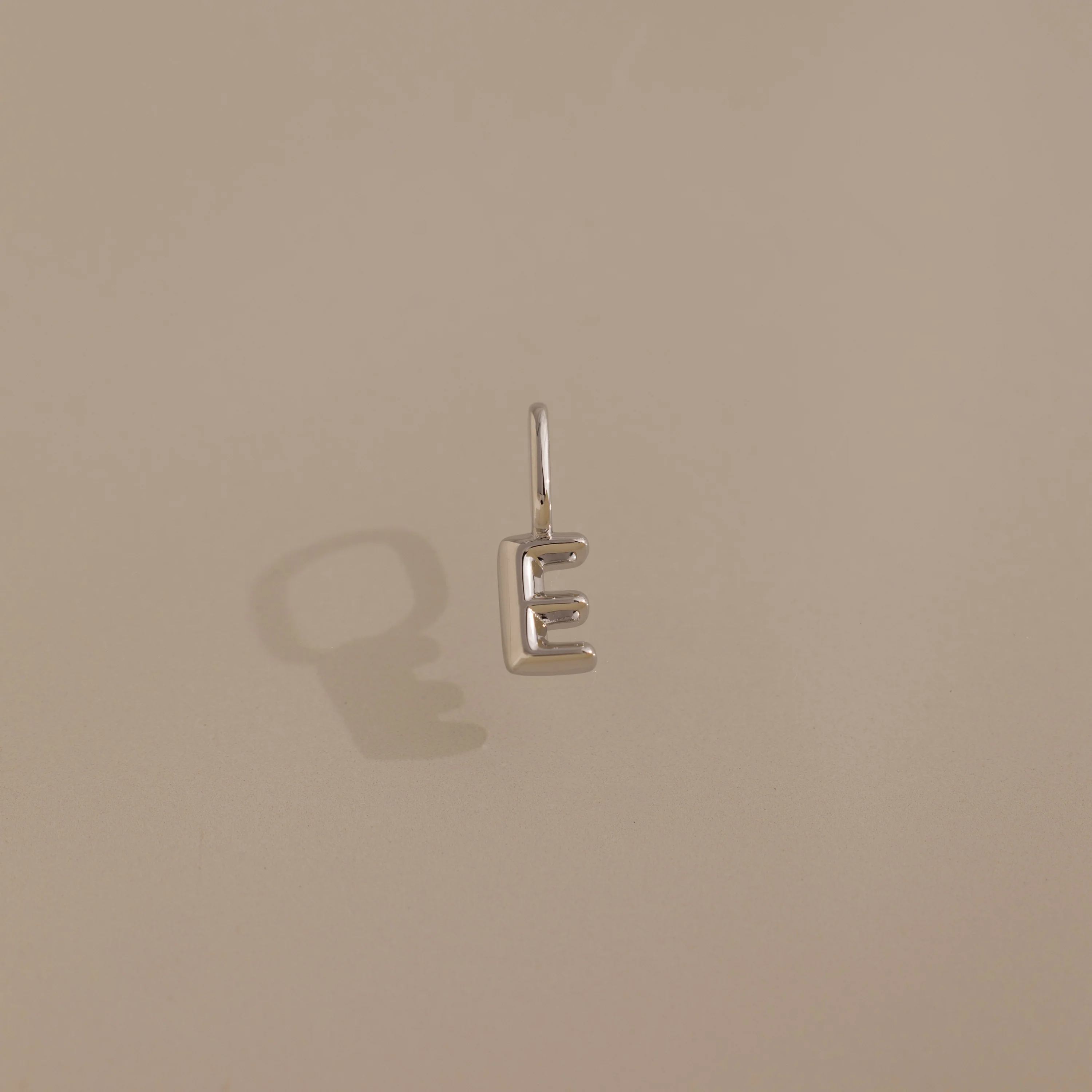 Bubble Letter Charm in Silver - Image 8