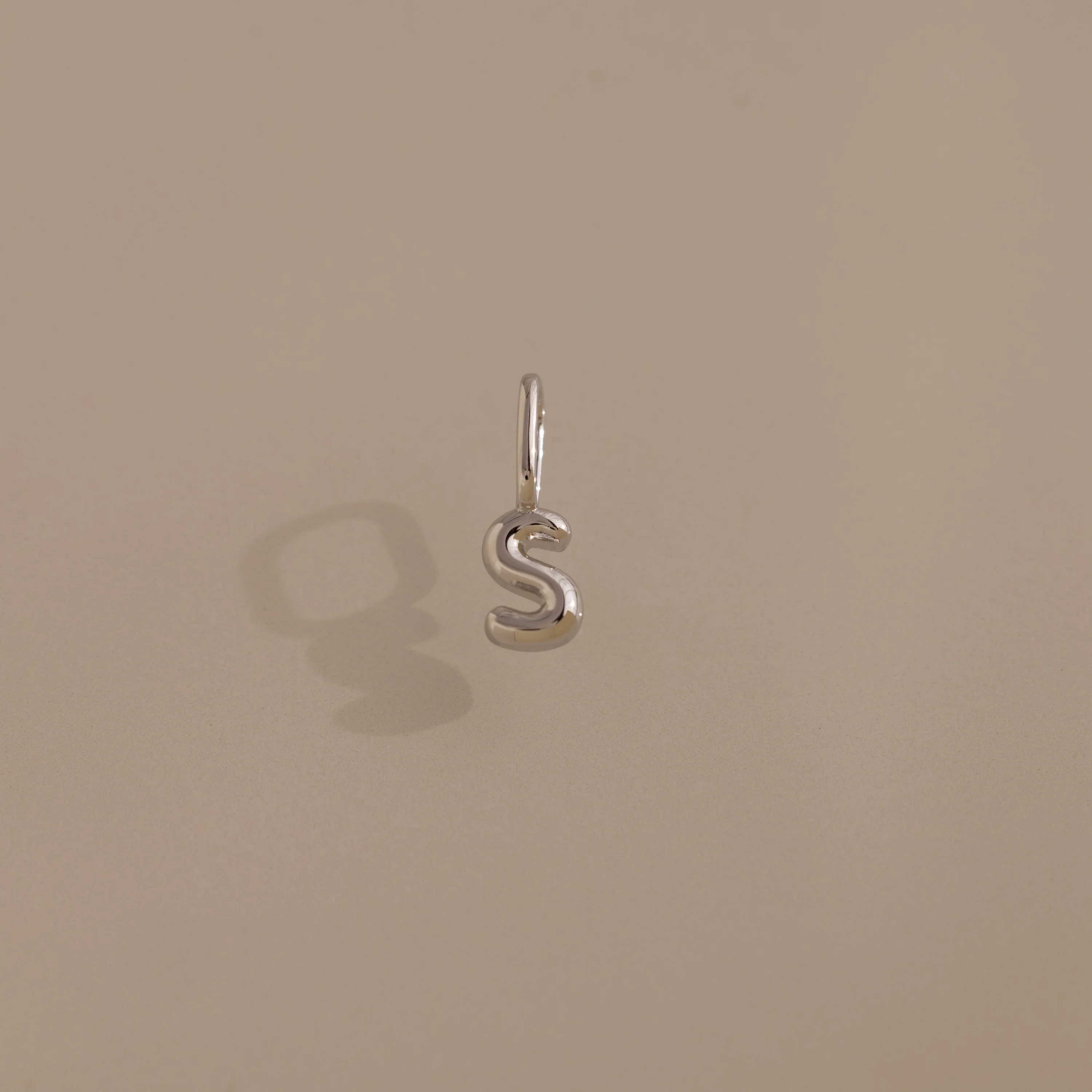 Bubble Letter Charm in Silver - Image 22