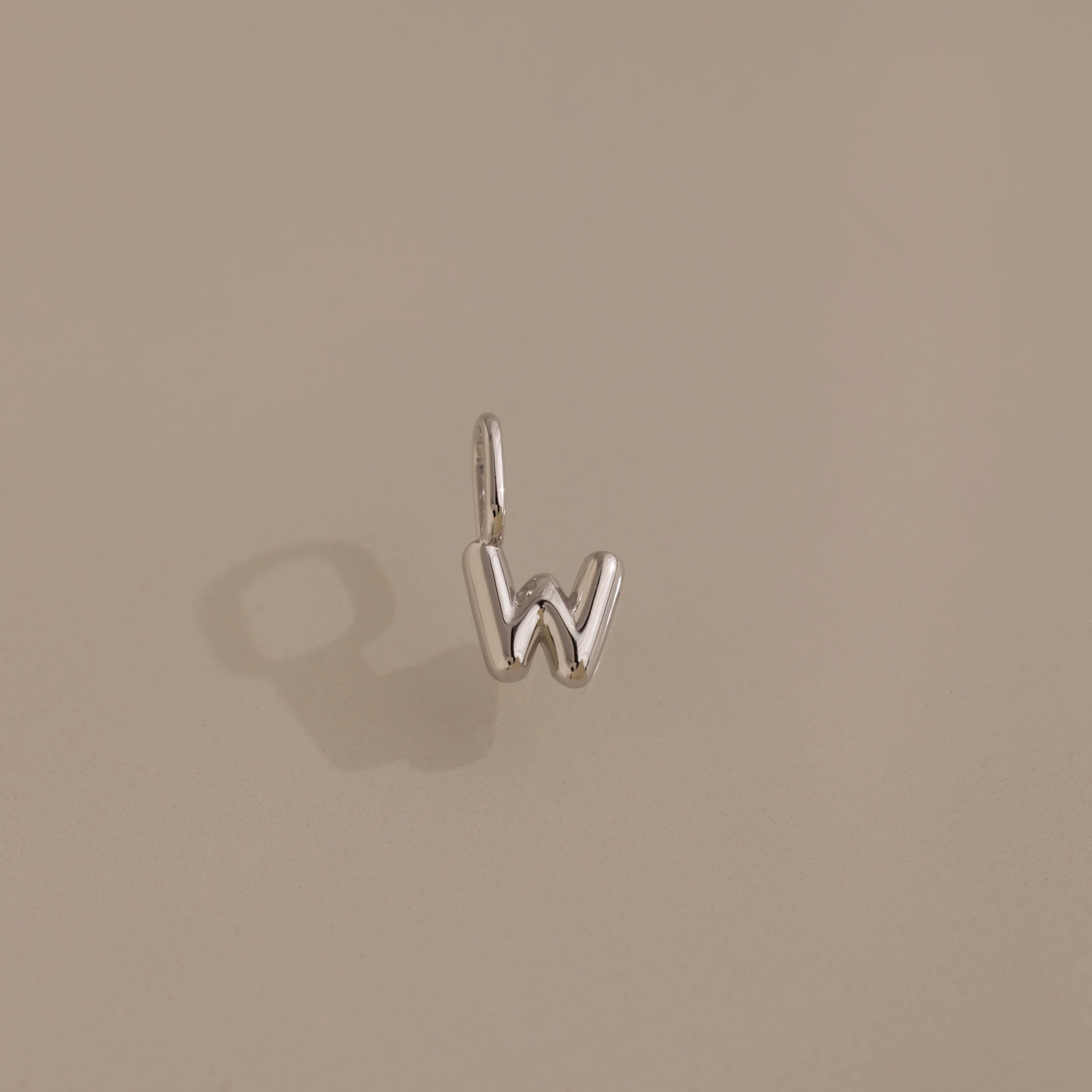 Bubble Letter Charm in Silver - Image 26