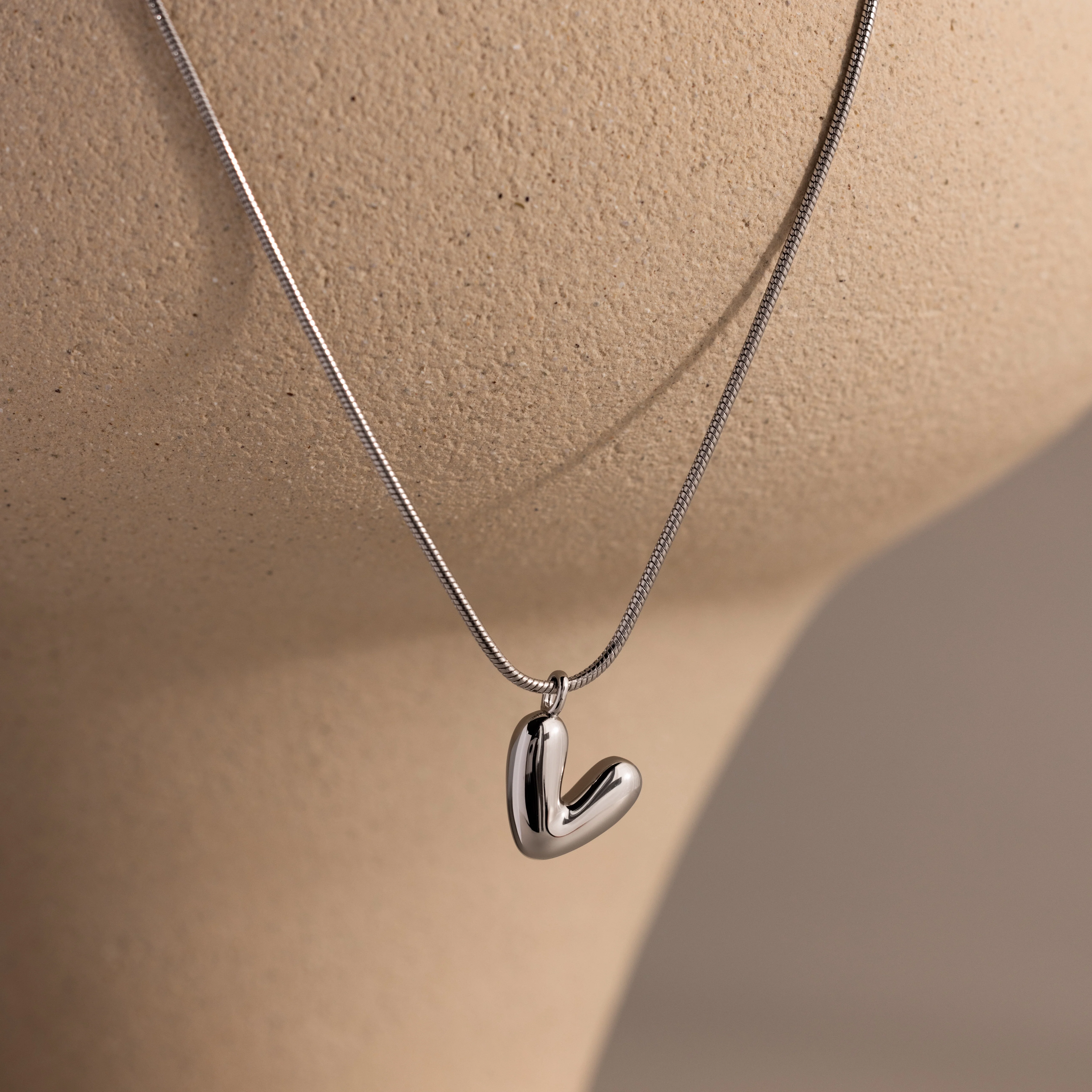 Bubble Letter Necklace in Silver - Image 10