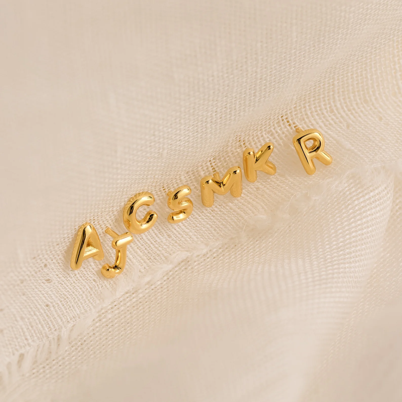 Bubble Letter Studs - Image 5