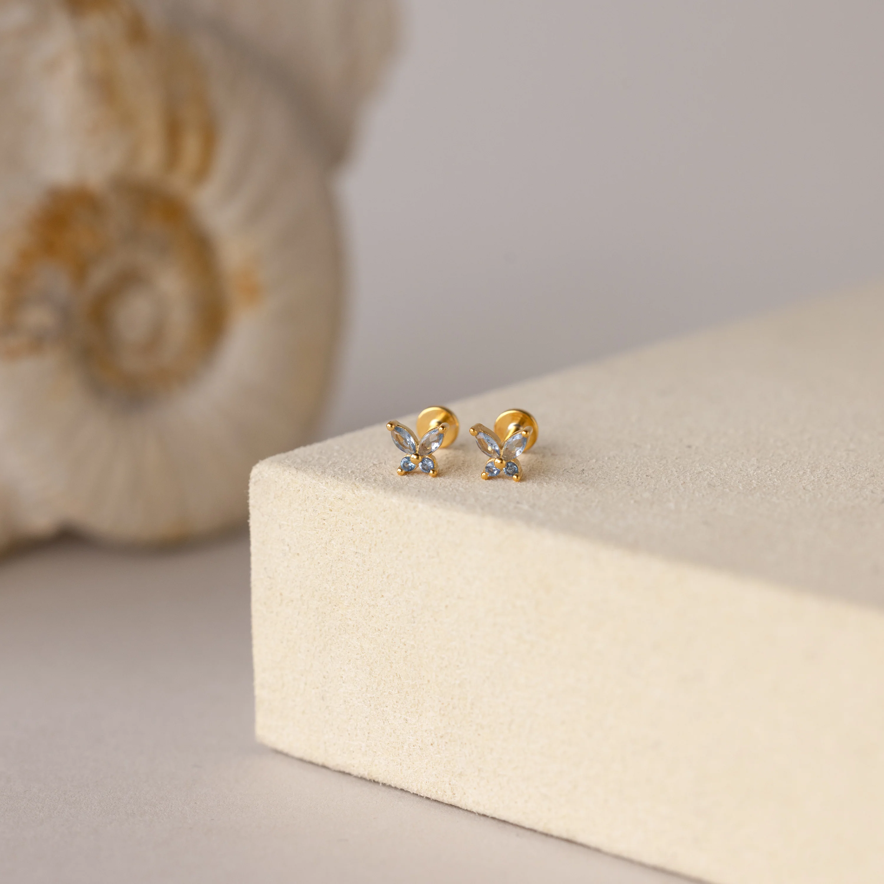 Butterfly Birthstone Flatback Studs - Image 4