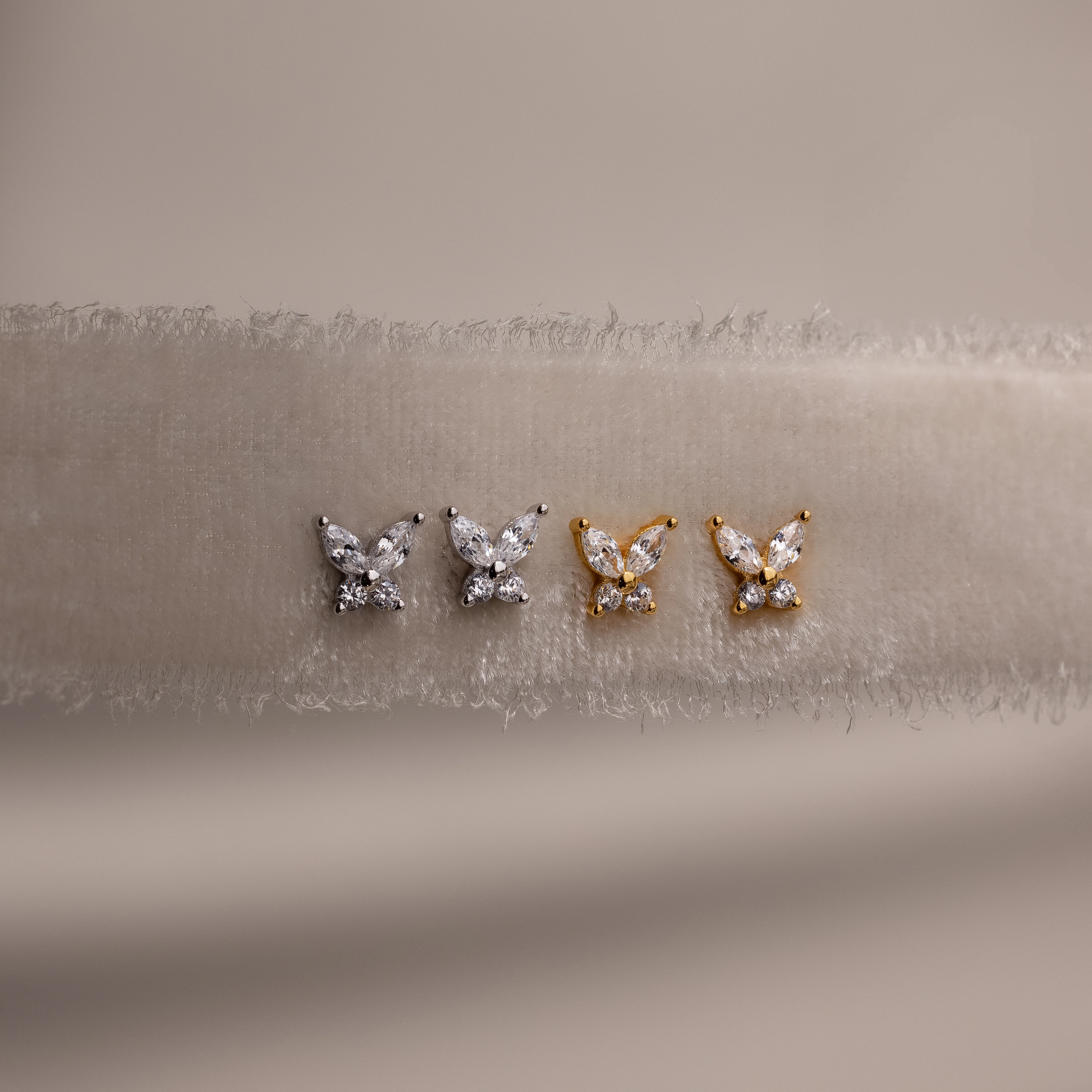 Butterfly Diamond Studs