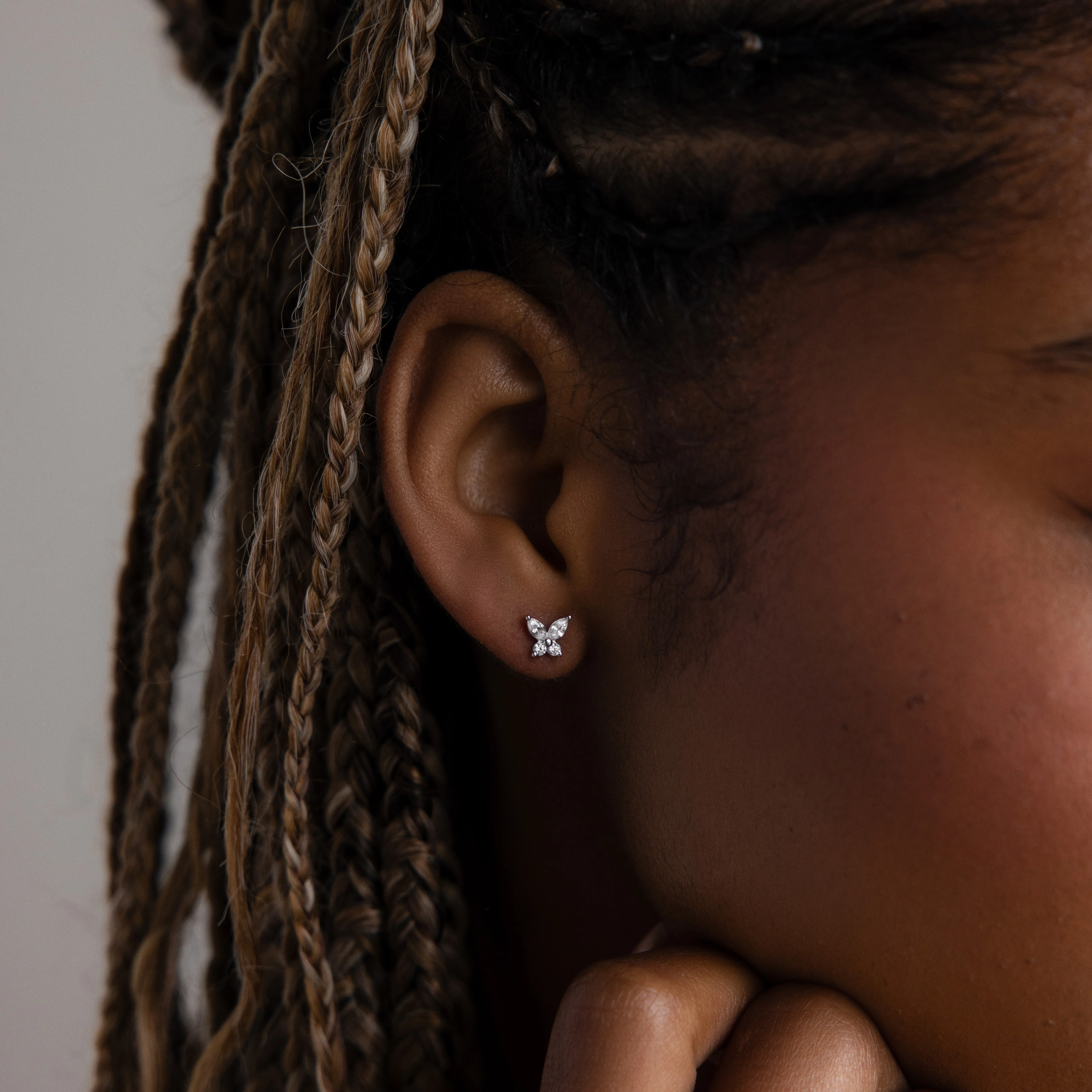 Butterfly Diamond Studs - Image 4