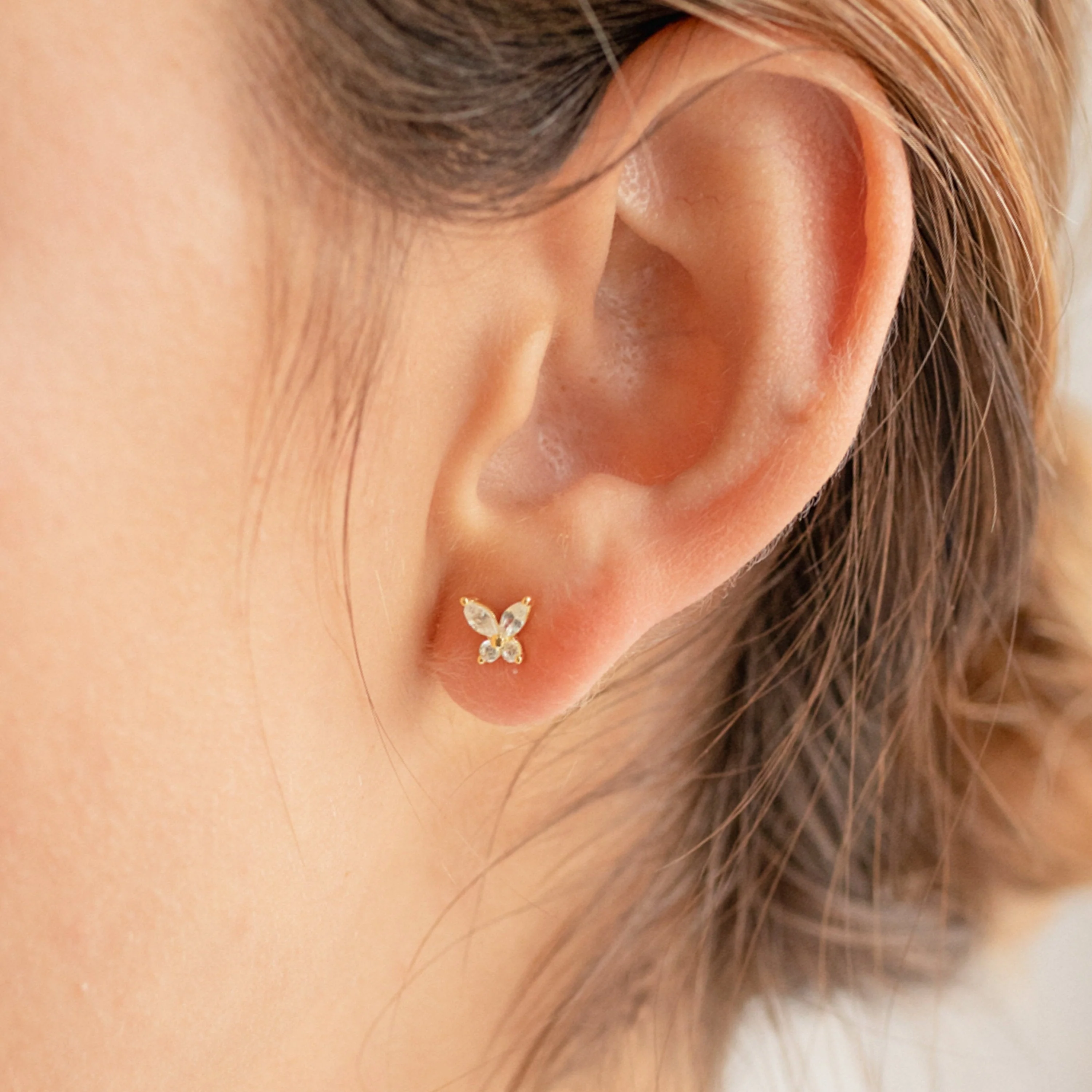 Butterfly Diamond Studs - Image 7