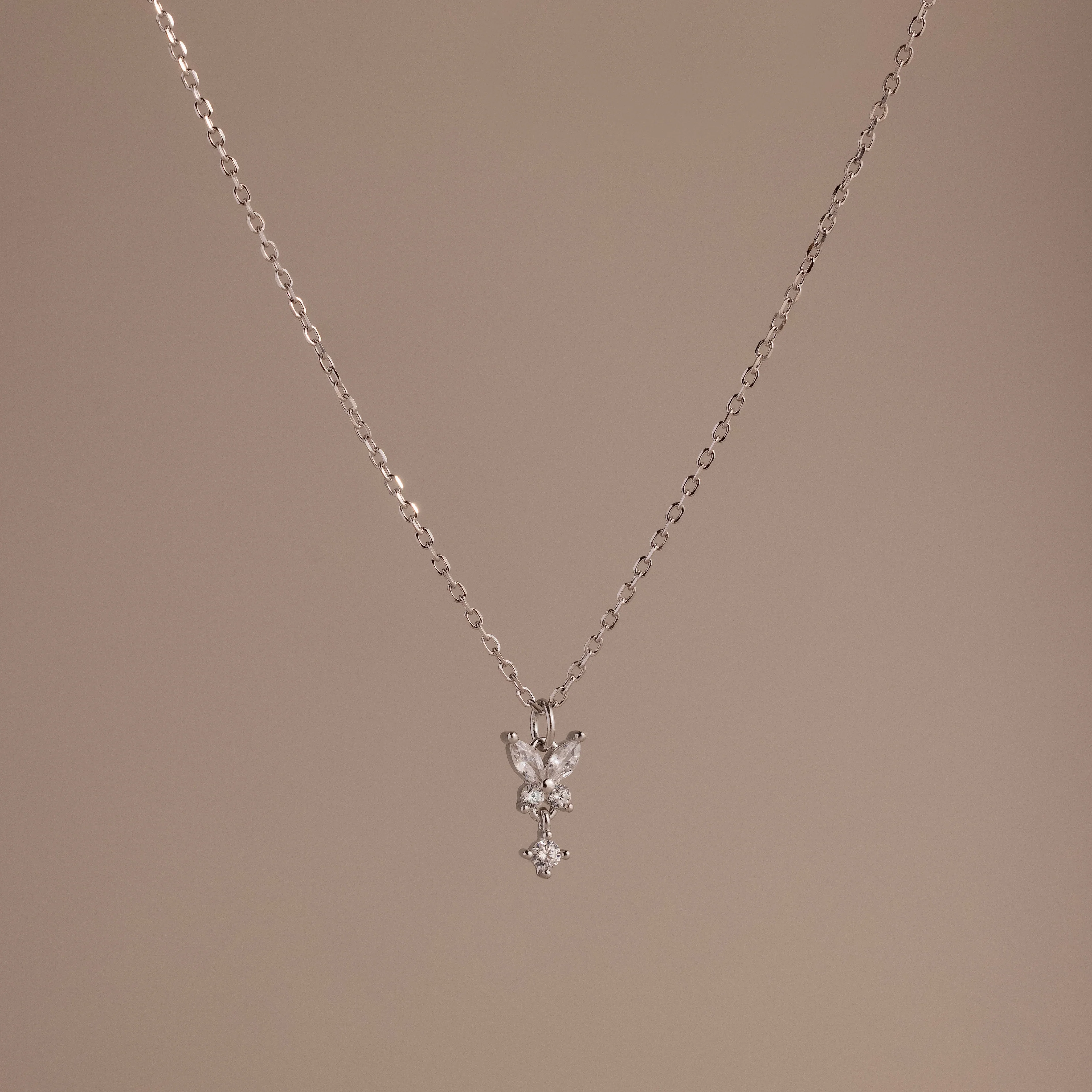 Butterfly Drop Necklace - Image 2