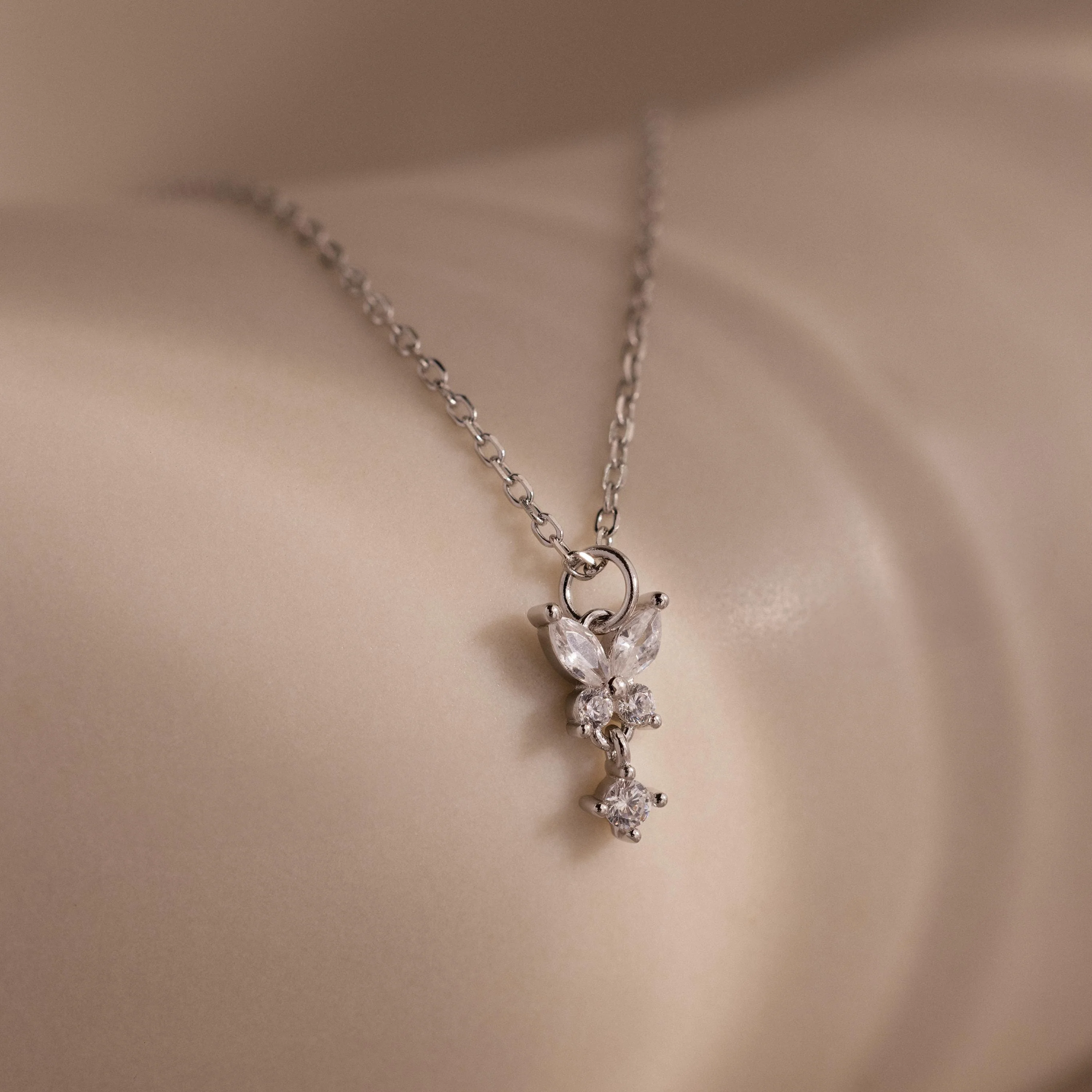 Butterfly Drop Necklace - Image 6