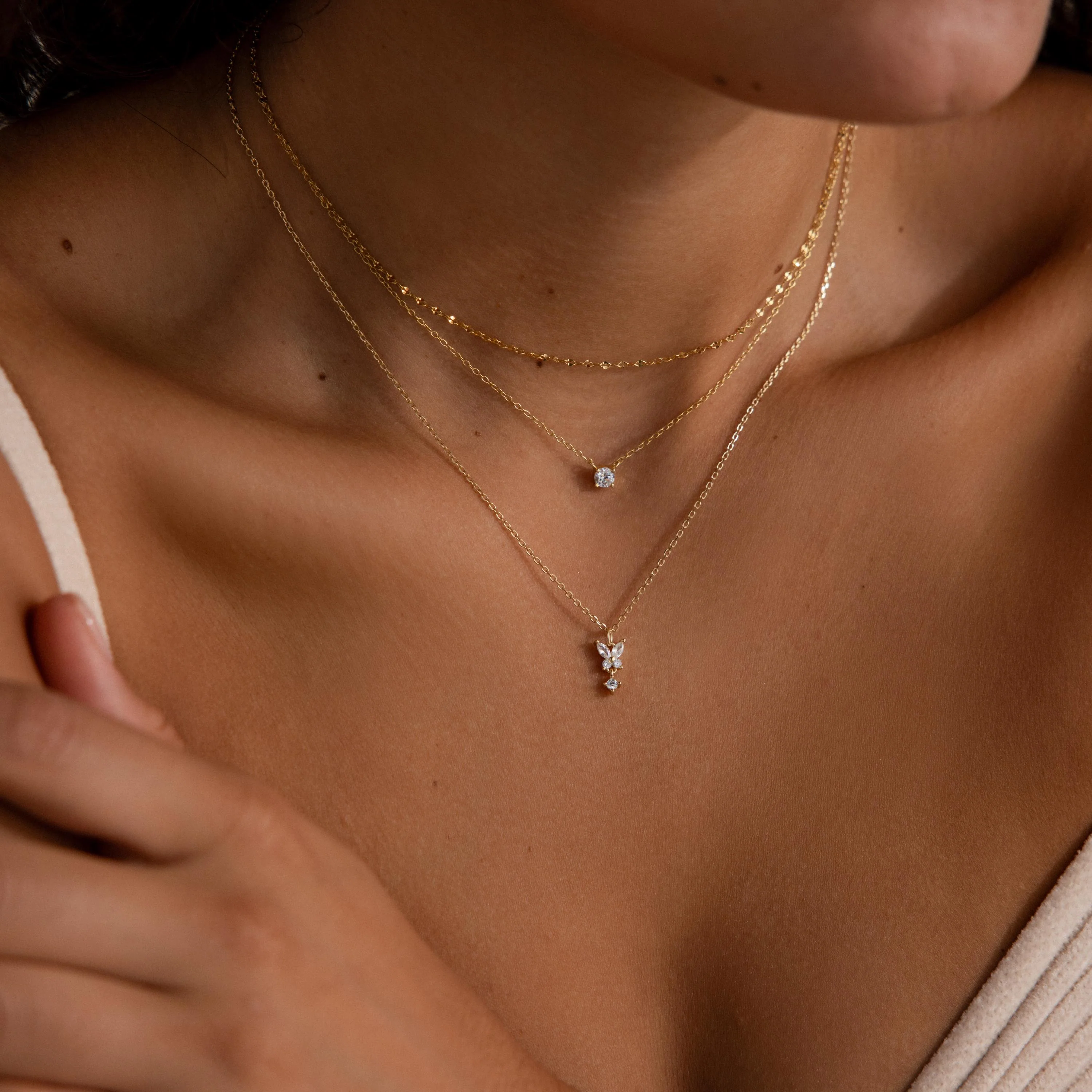 Butterfly Drop Necklace - Image 7
