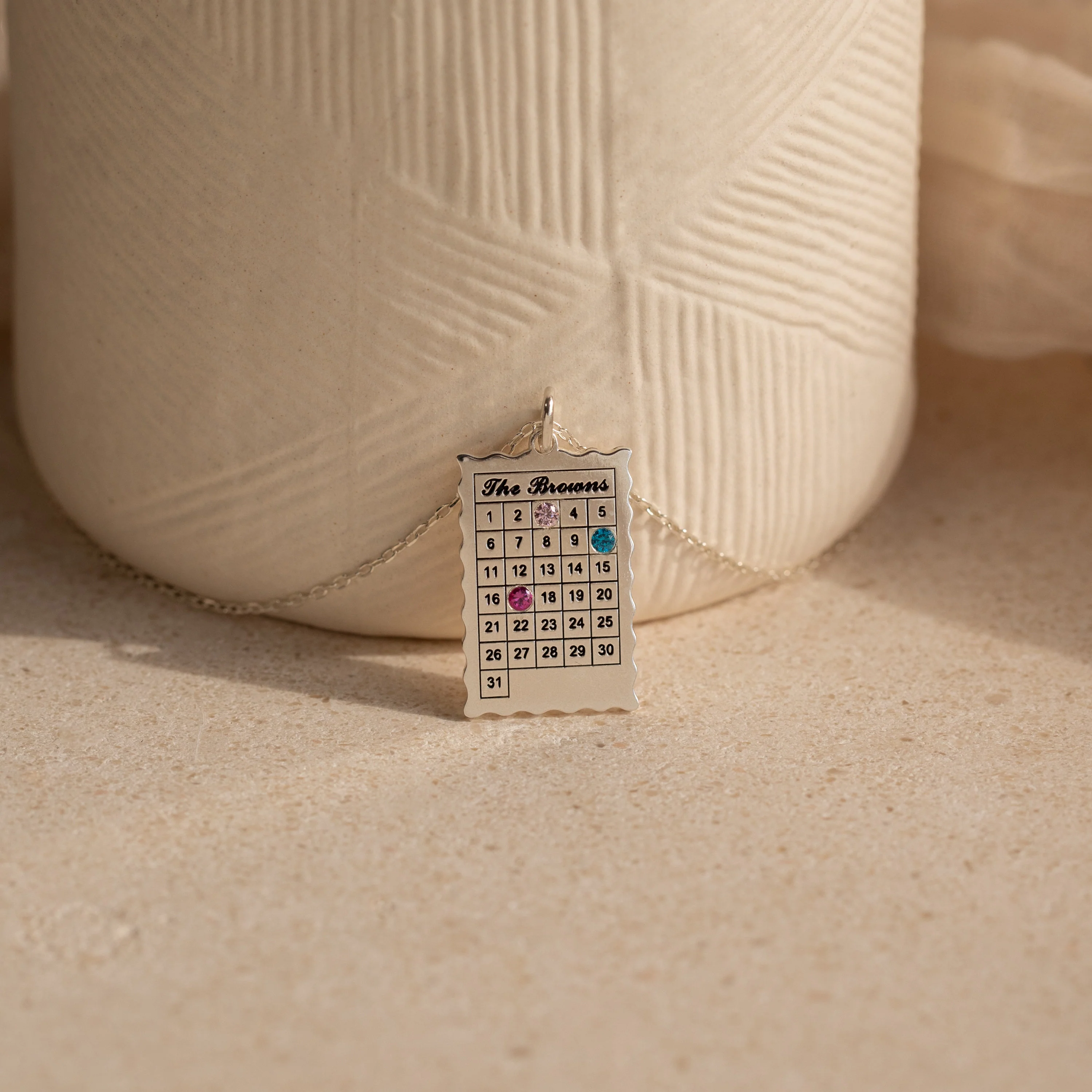 Calendar Birthstone Necklace - Image 4