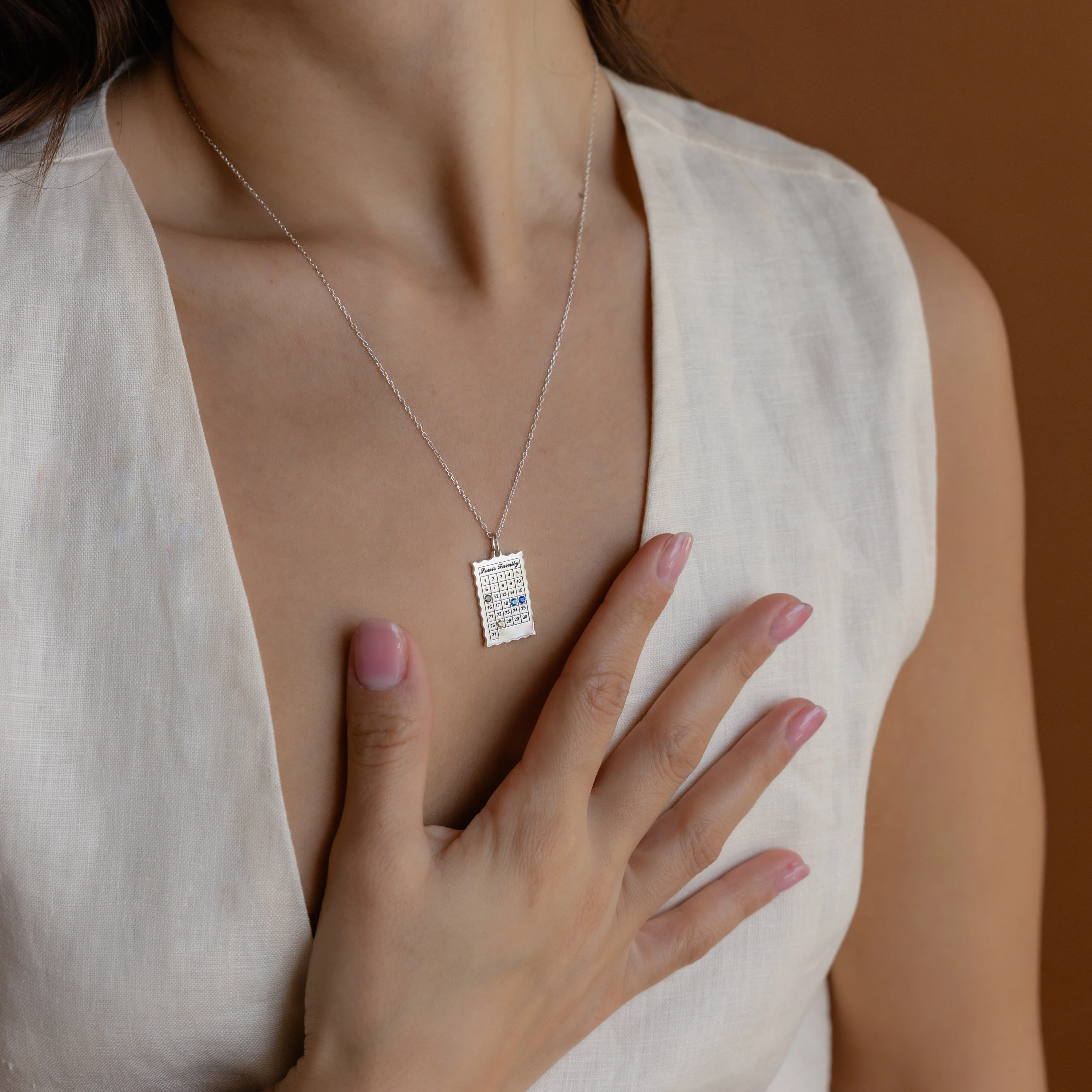 Calendar Birthstone Necklace - Image 5