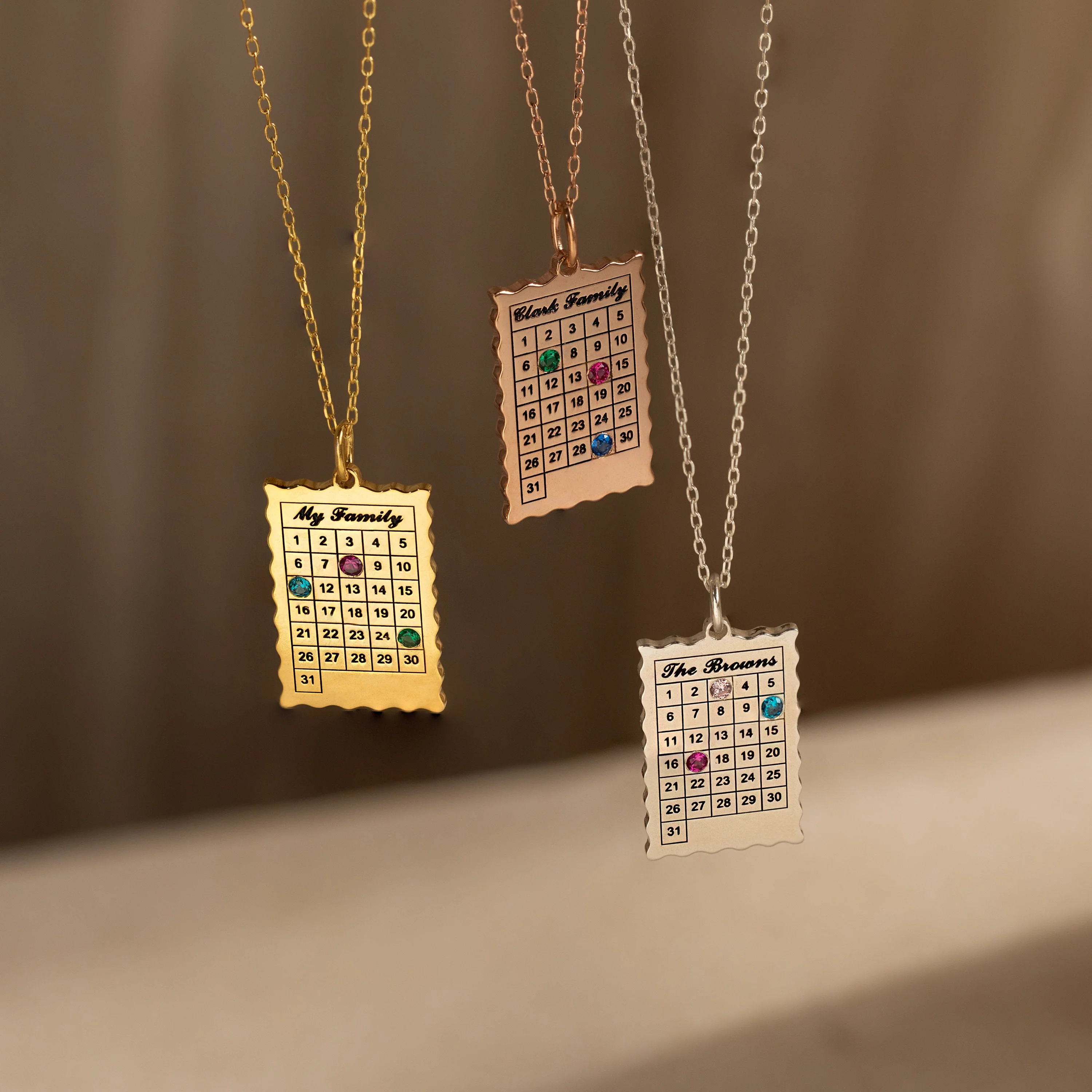 Calendar Birthstone Necklace - Image 6