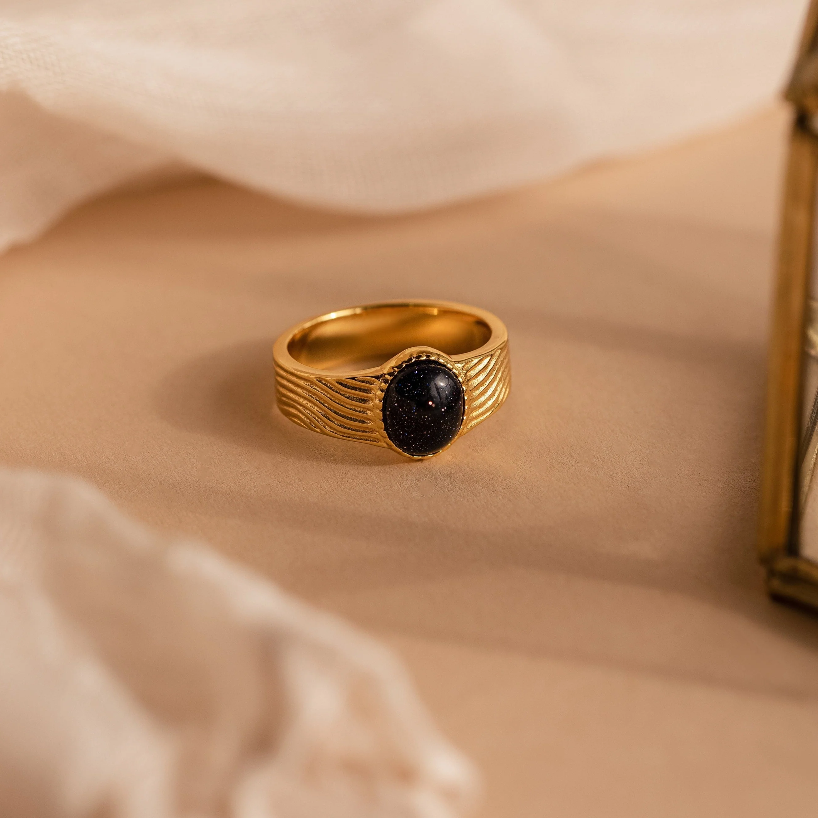 Celestial Black Signet Ring - Image 4