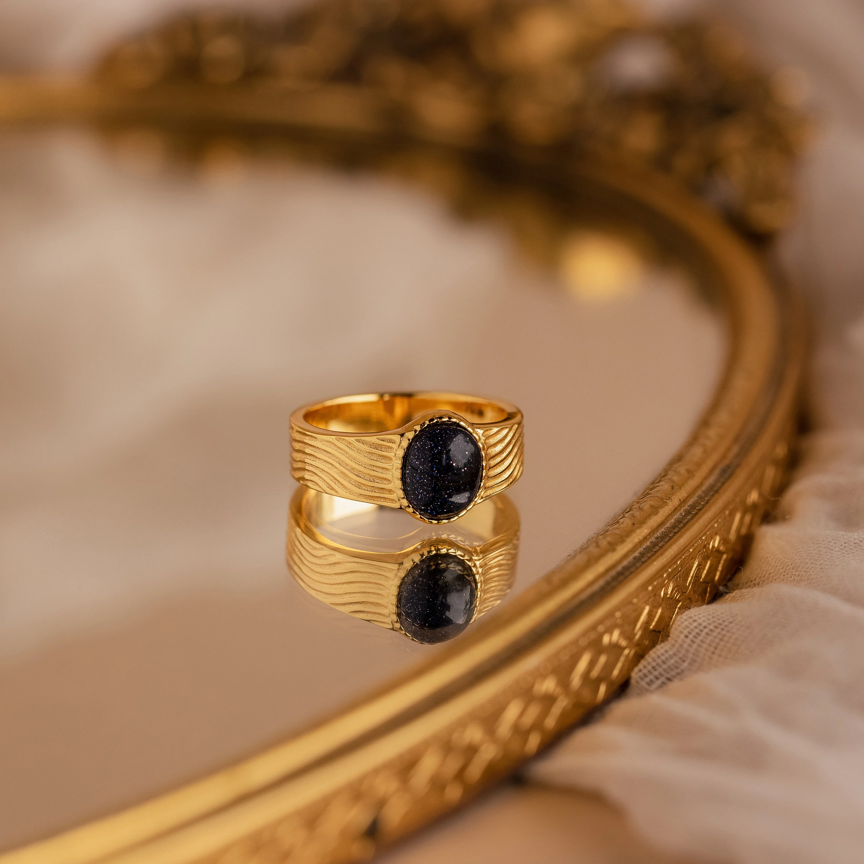 Celestial Black Signet Ring - Image 6