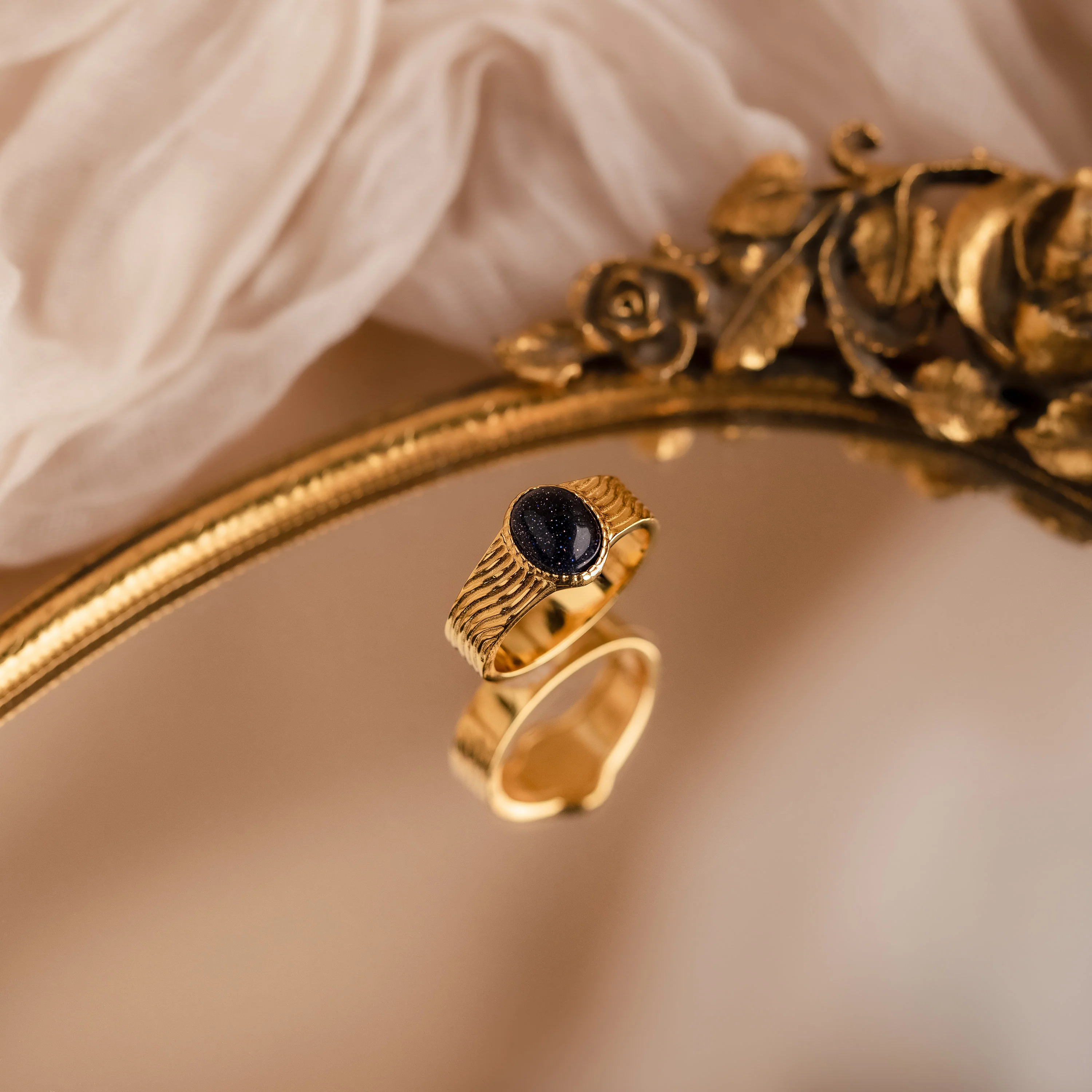 Celestial Black Signet Ring - Image 8