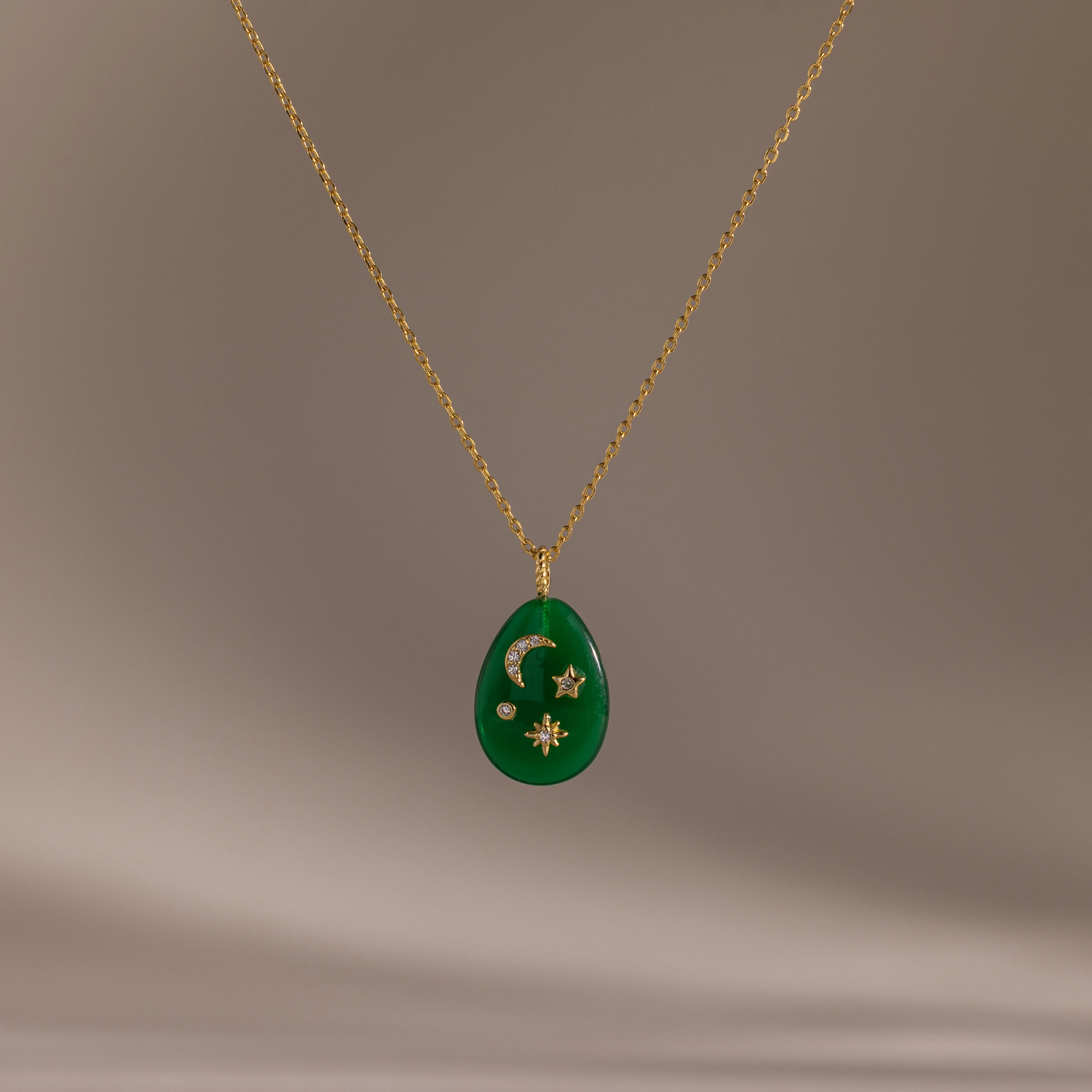Celestial Gemstone Pendant Necklace - Image 2