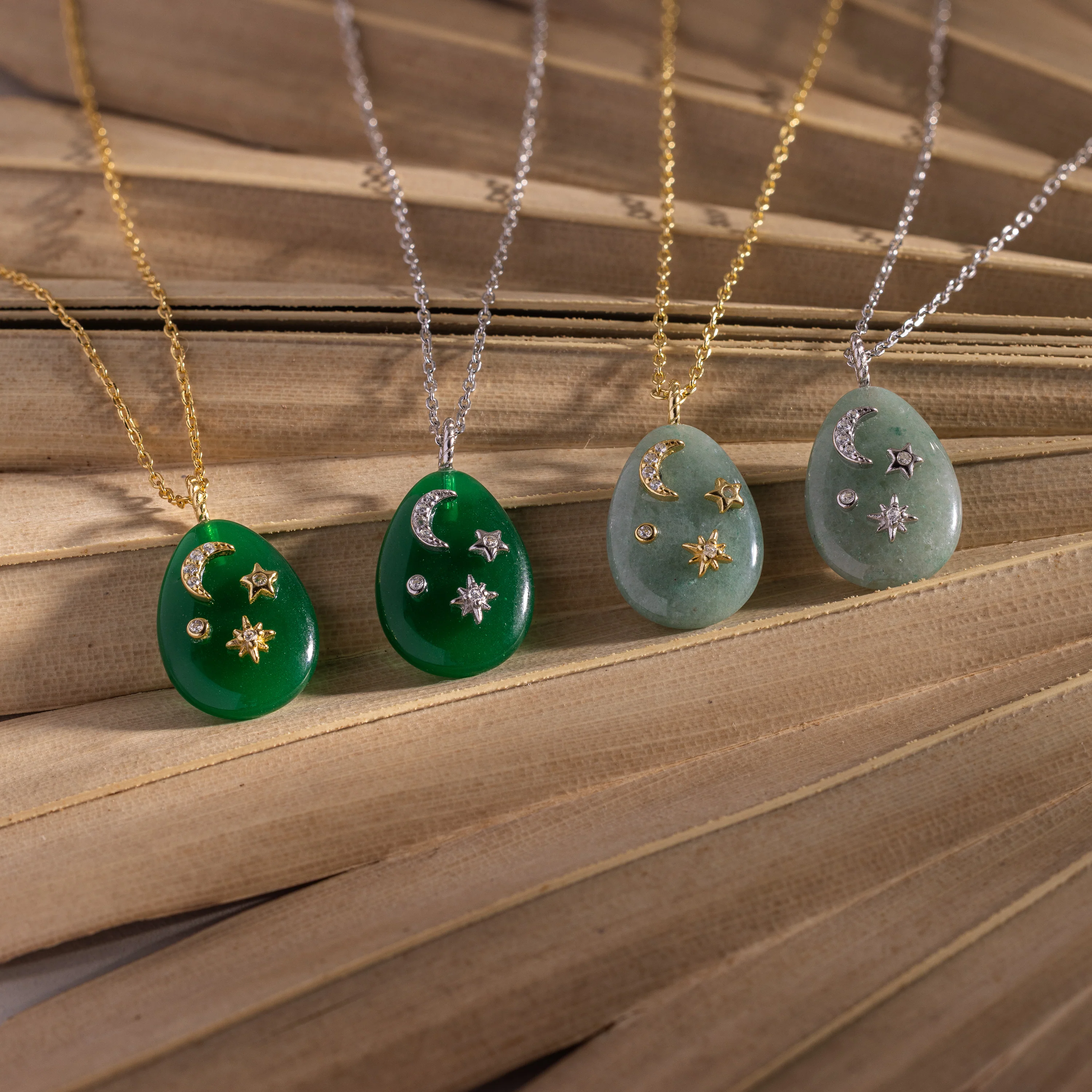 Celestial Gemstone Pendant Necklace - Image 8