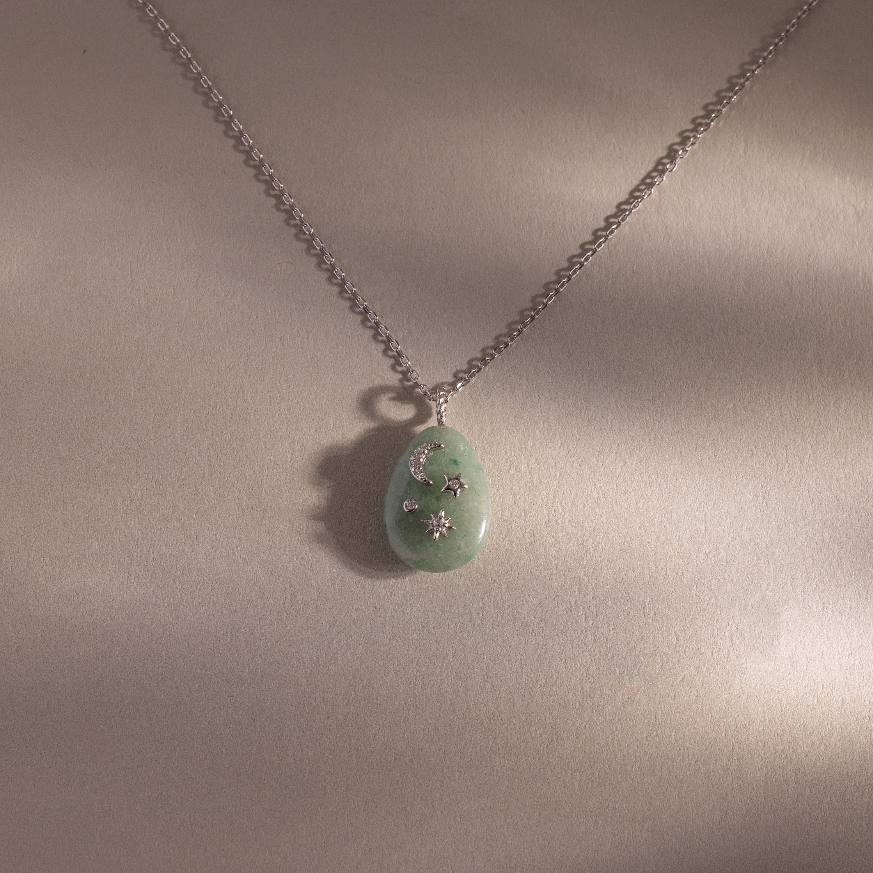 Celestial Aventurine Pendant Necklace - Image 3