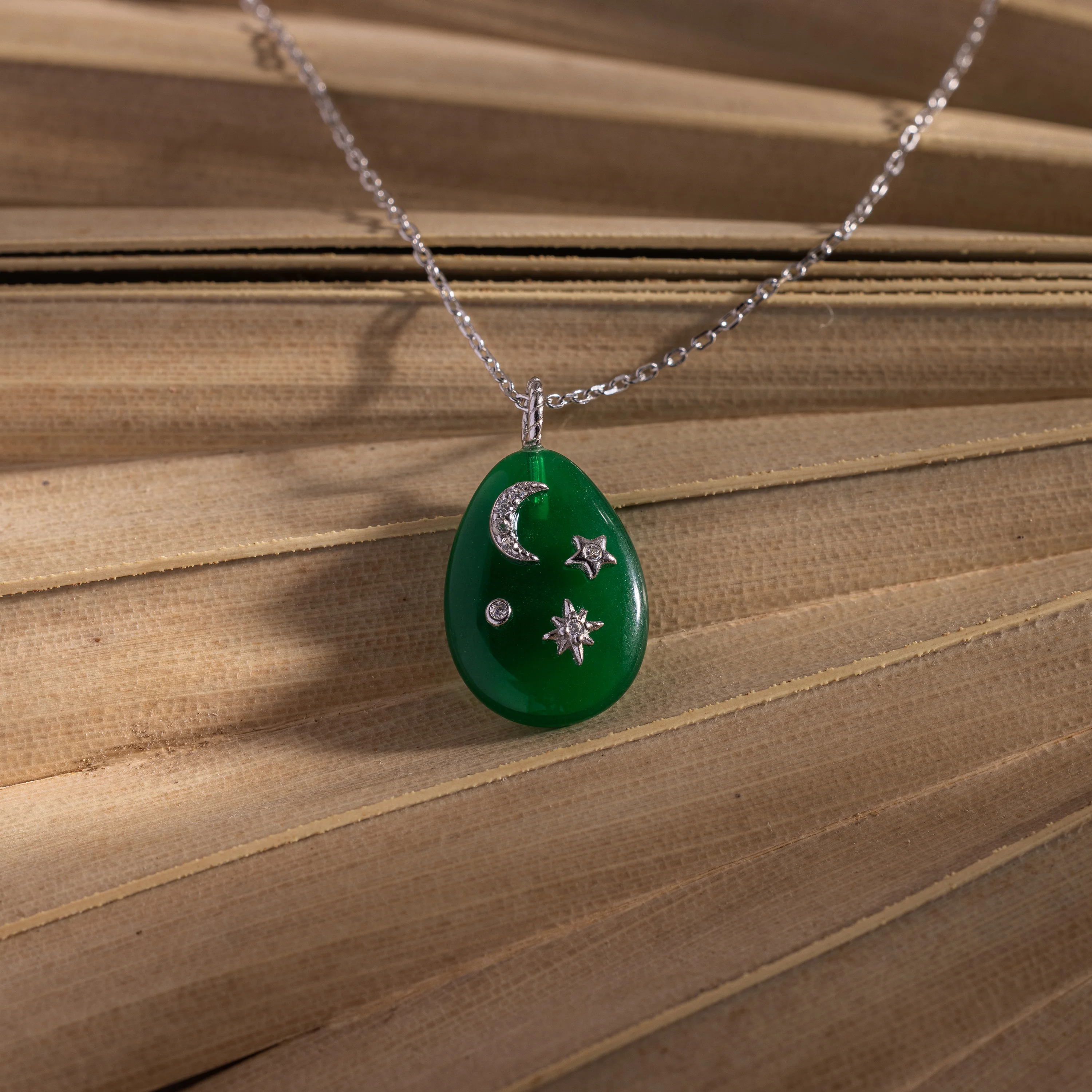Celestial Jade Pendant Necklace - Image 3