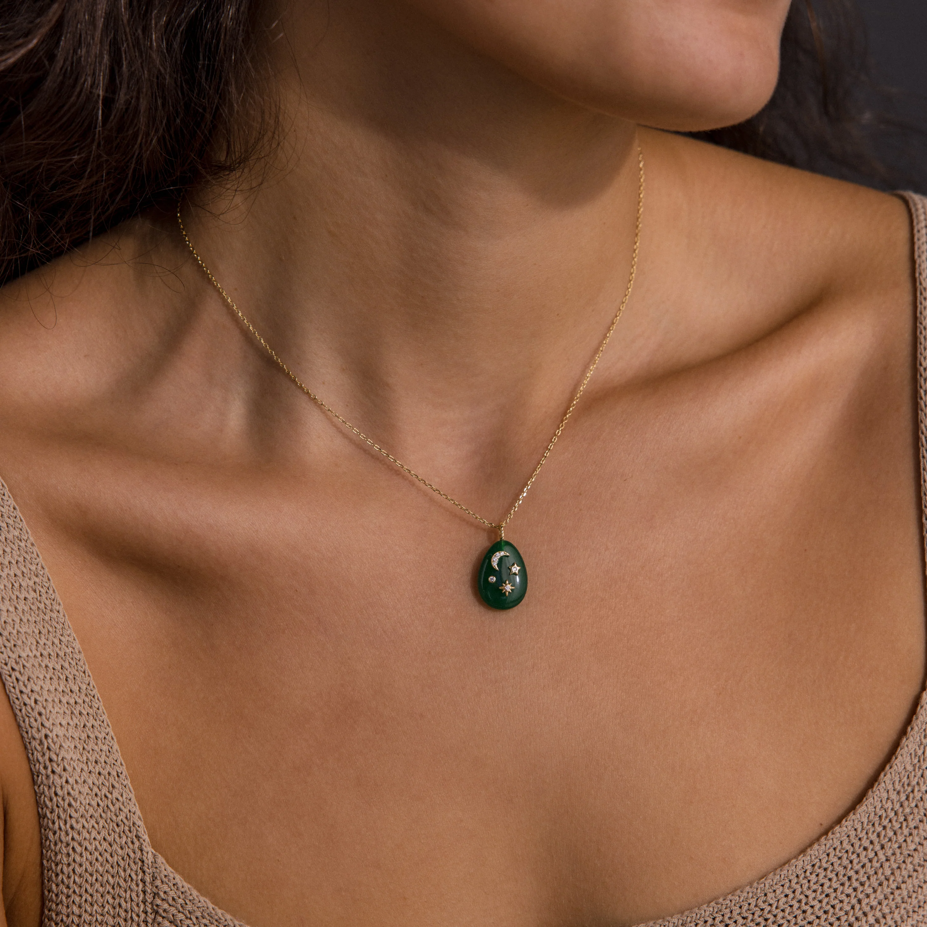 Celestial Jade Pendant Necklace - Image 2