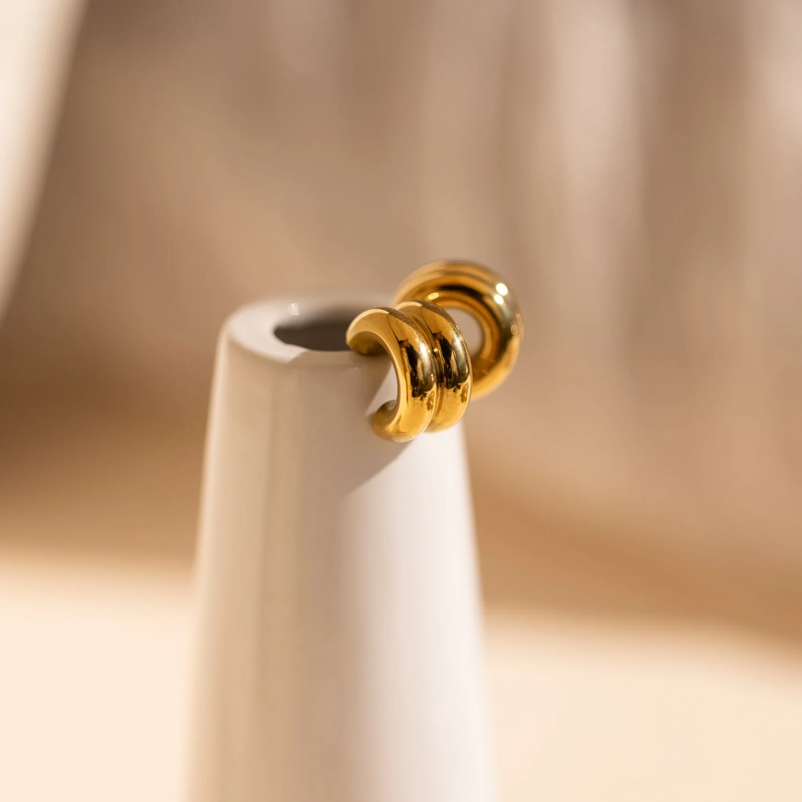 Chunky Double Hoops - Image 5