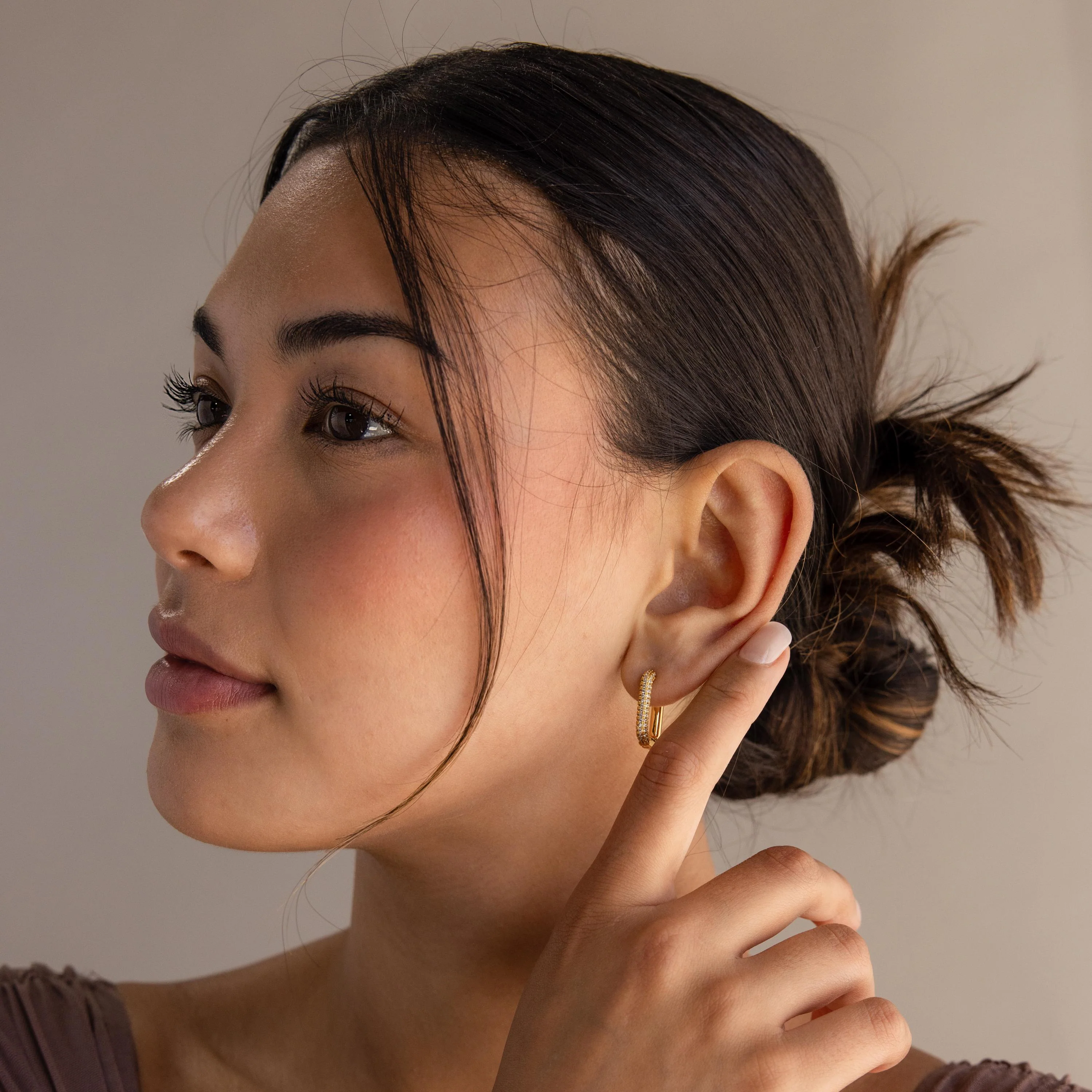 Chunky Pave Link Earrings - Image 8