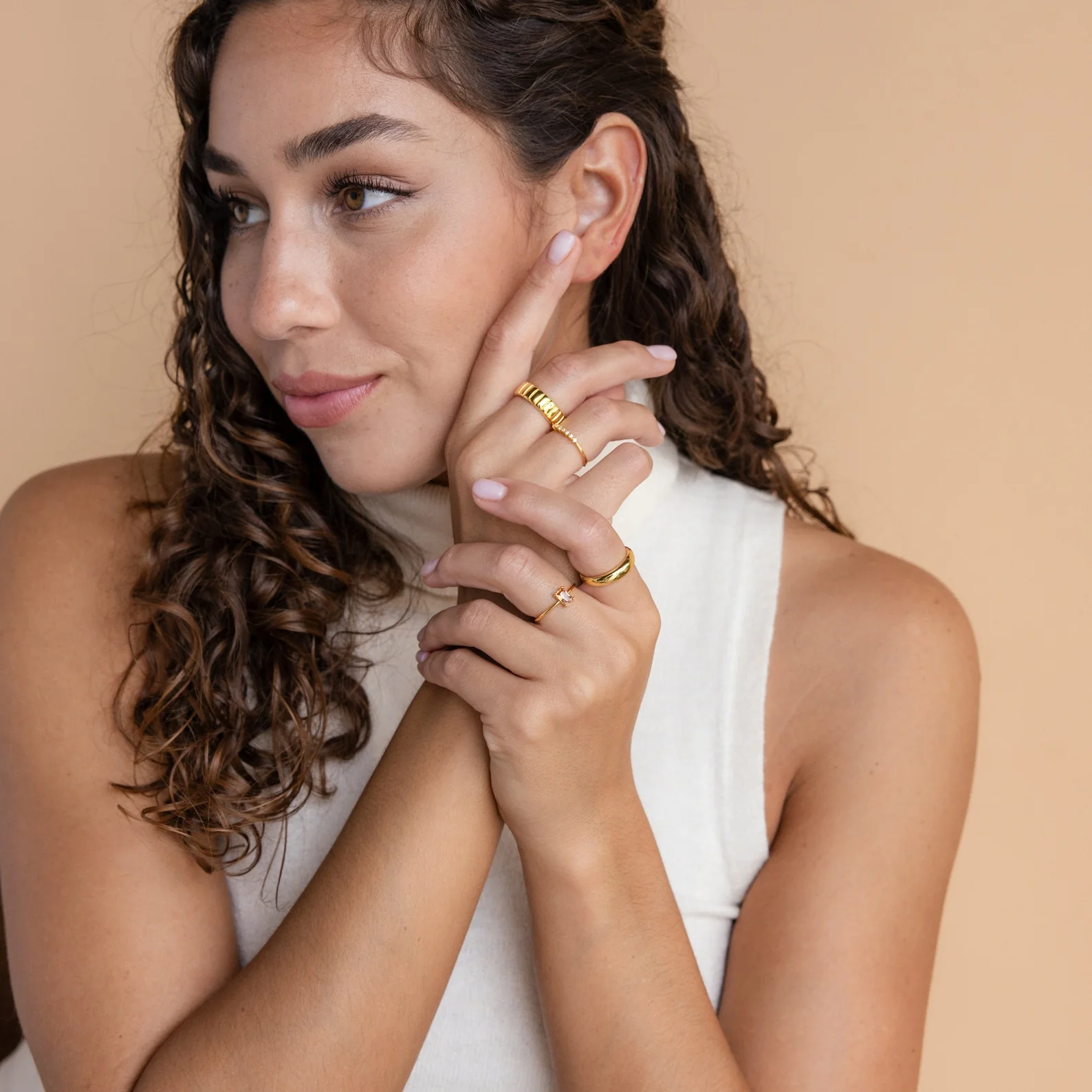 Citrine Emerald Ring - Image 3