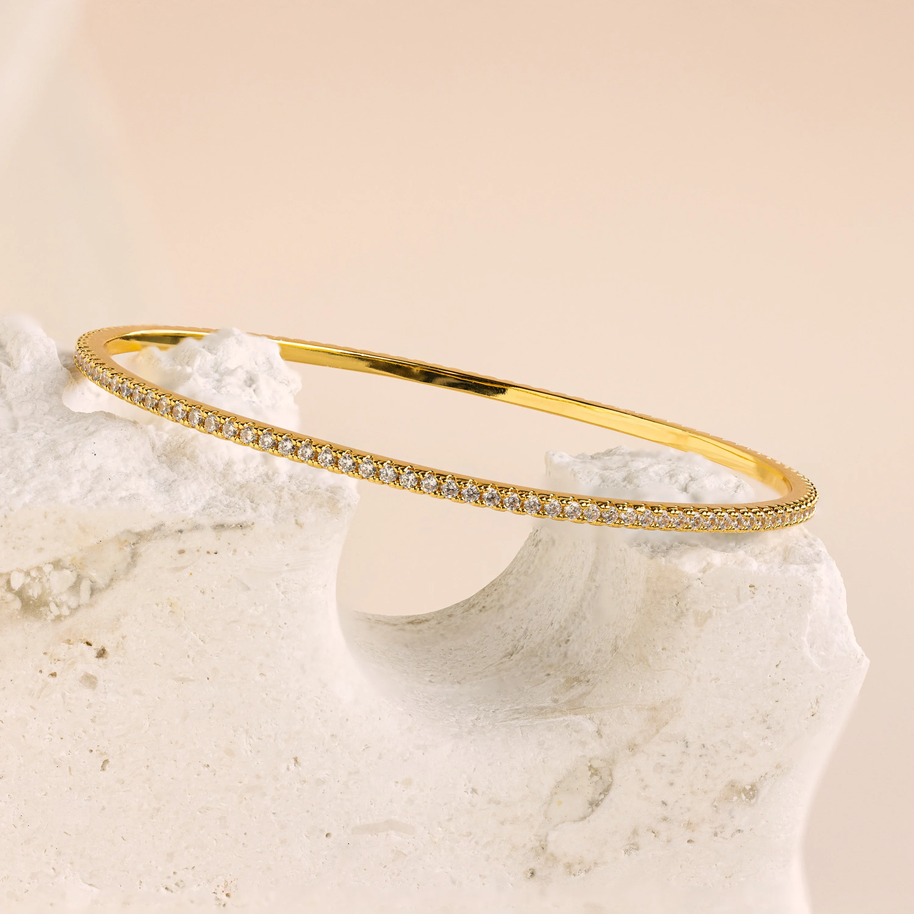Classic Diamond Tennis Bangle - Image 3
