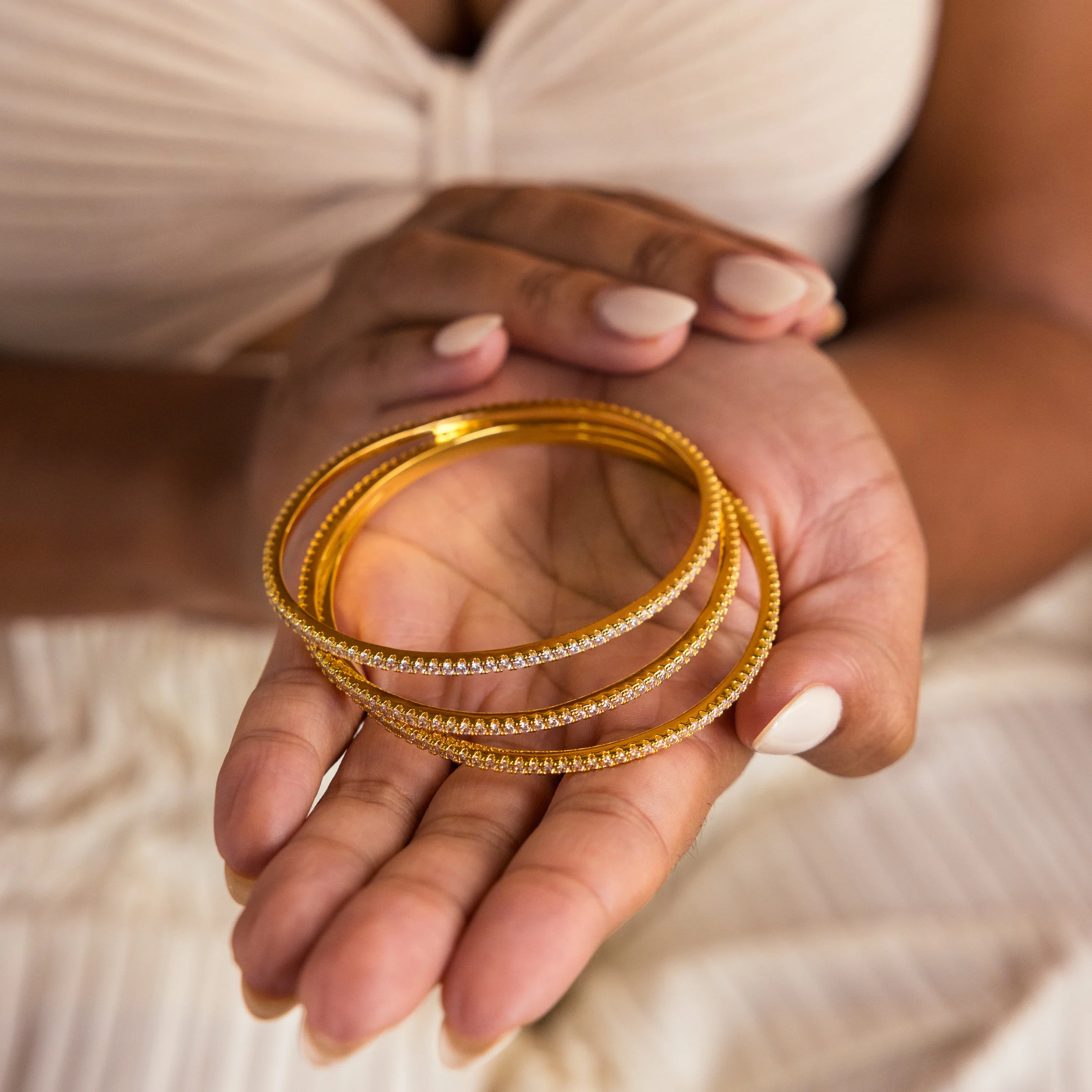Classic Diamond Tennis Bangle - Image 5