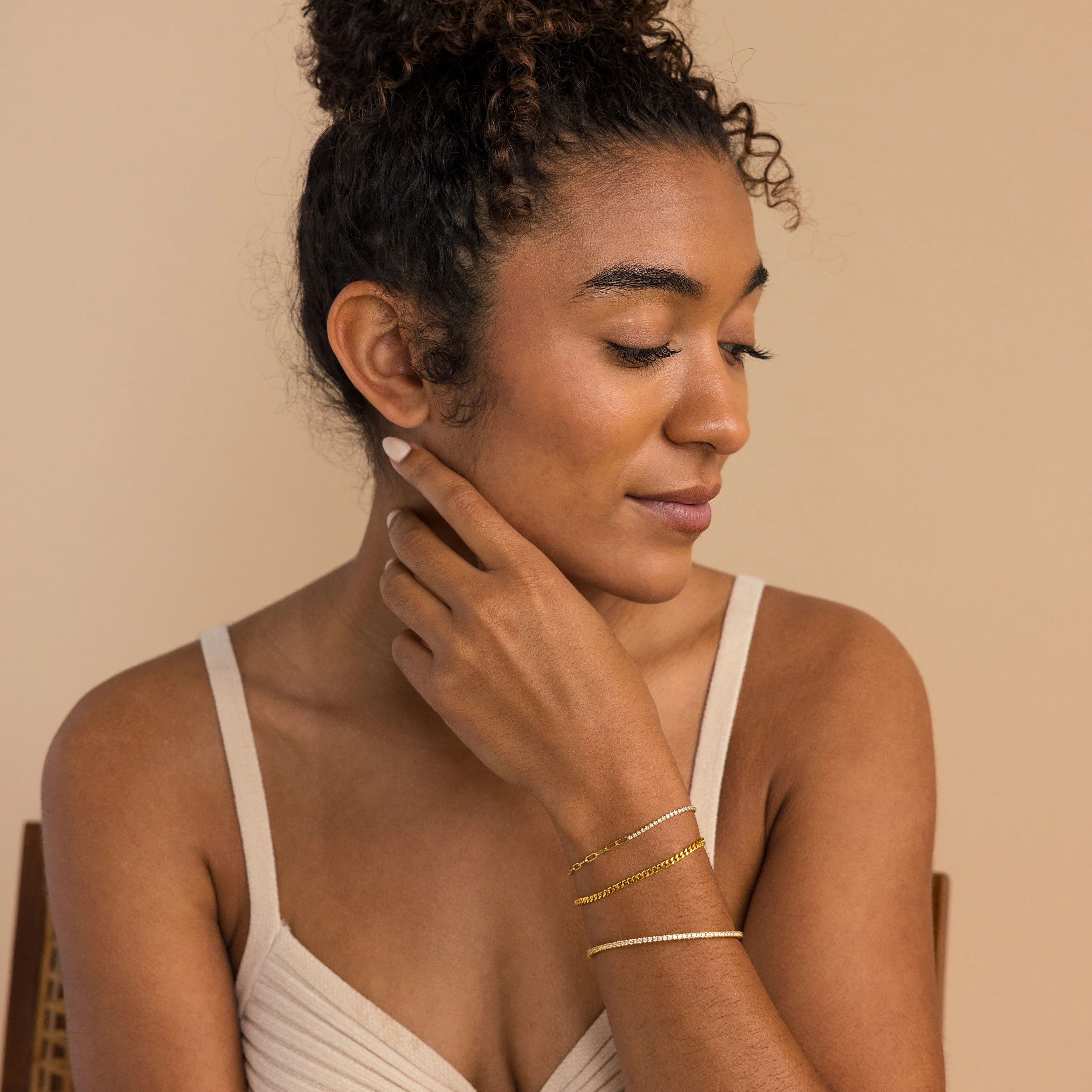 Classic Diamond Tennis Bangle - Image 6