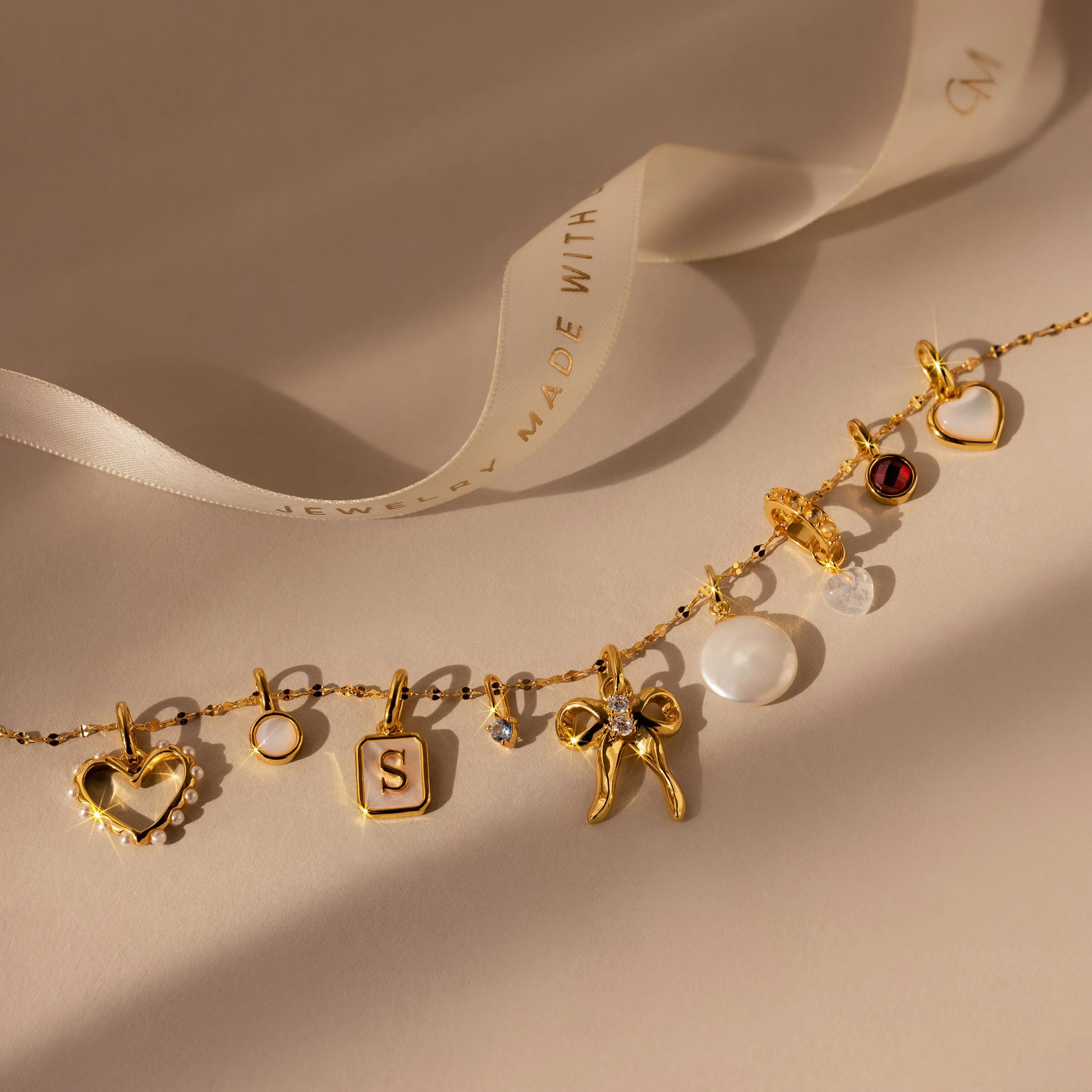 Classic Pearl Heart Charm - Image 8