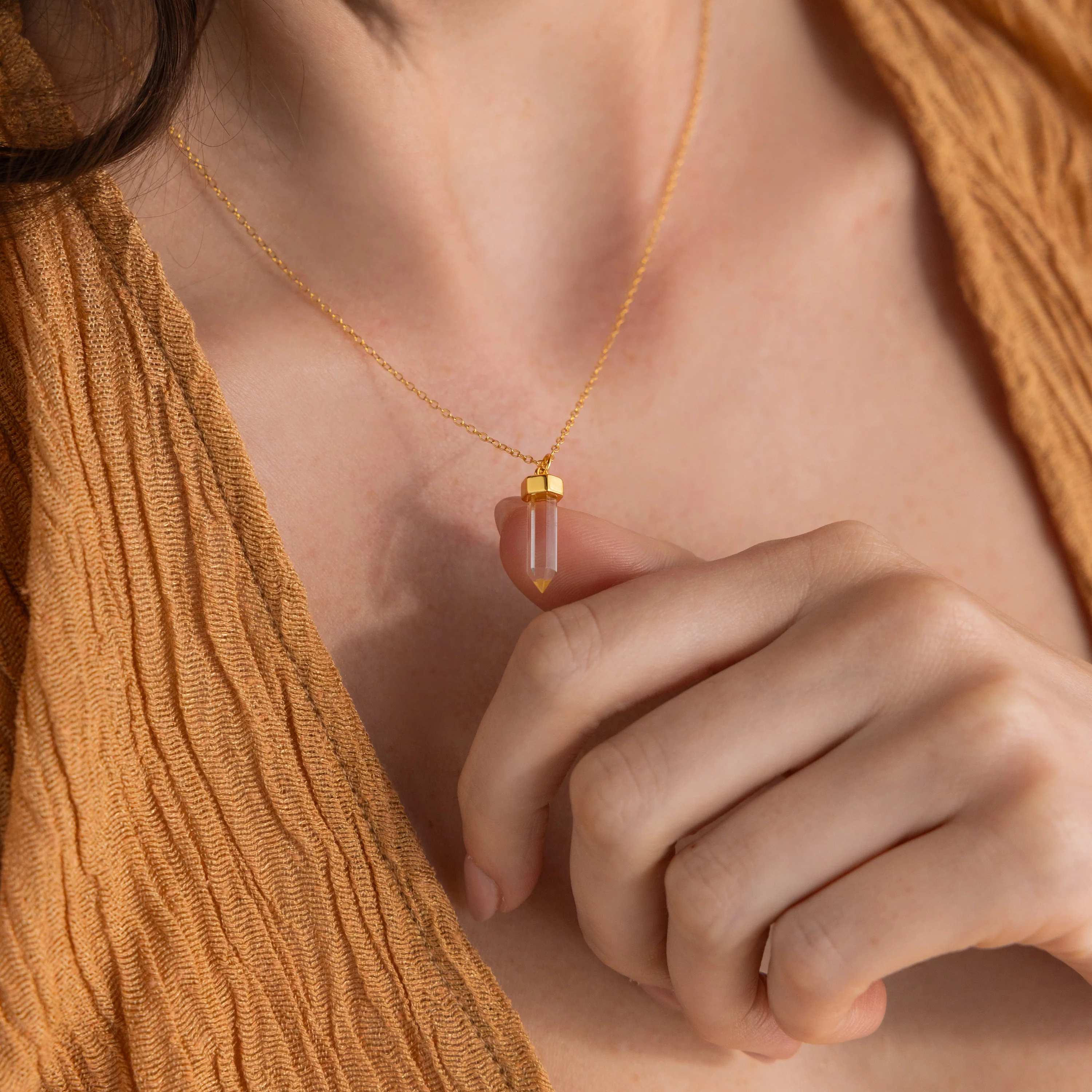 Clear Quartz Necklace - Image 2