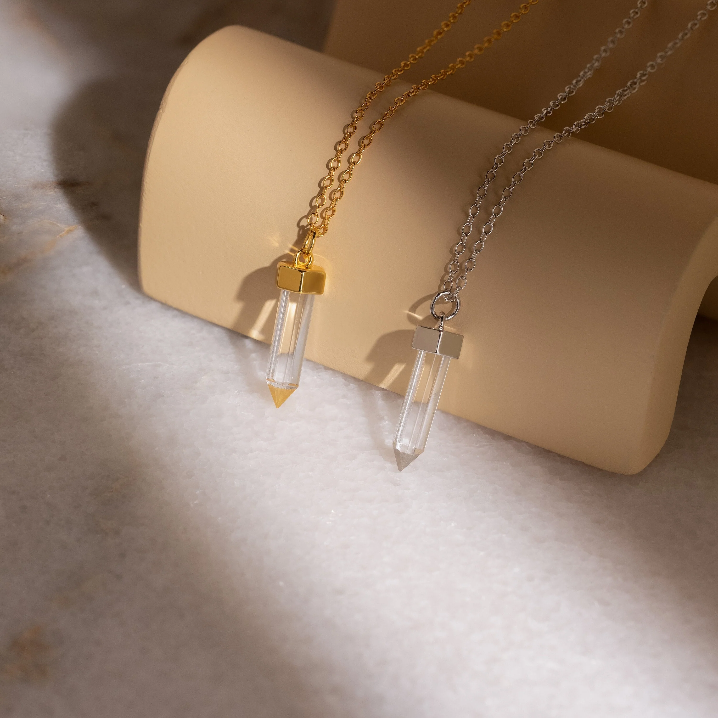 Clear Quartz Necklace - Image 3