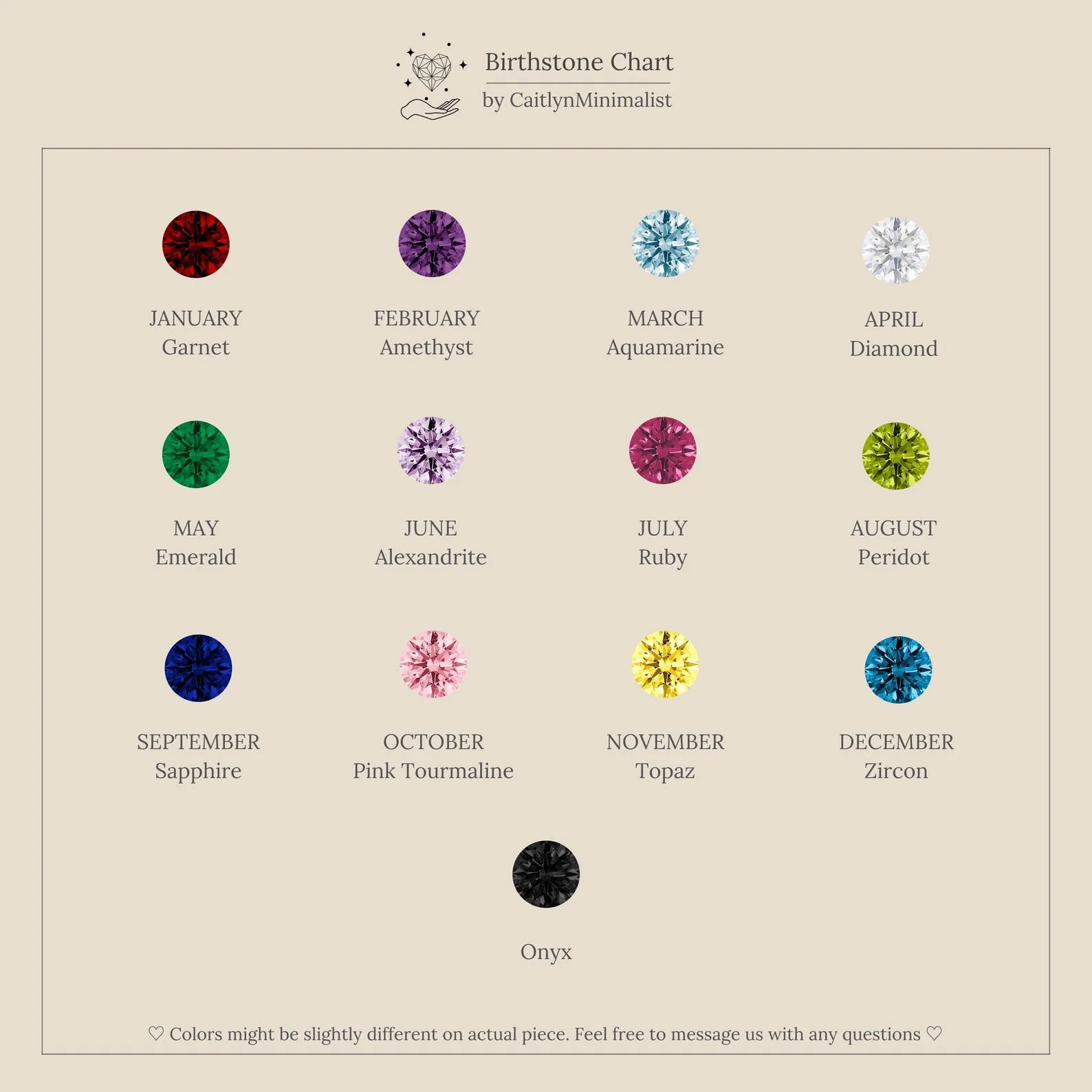 Clover Birthstone Necklace - Image 8