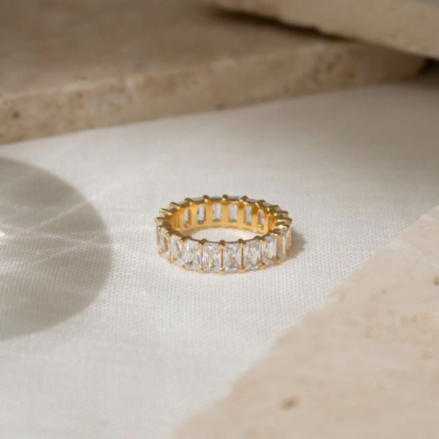 Colette Eternity Ring in 18K Gold - Image 3